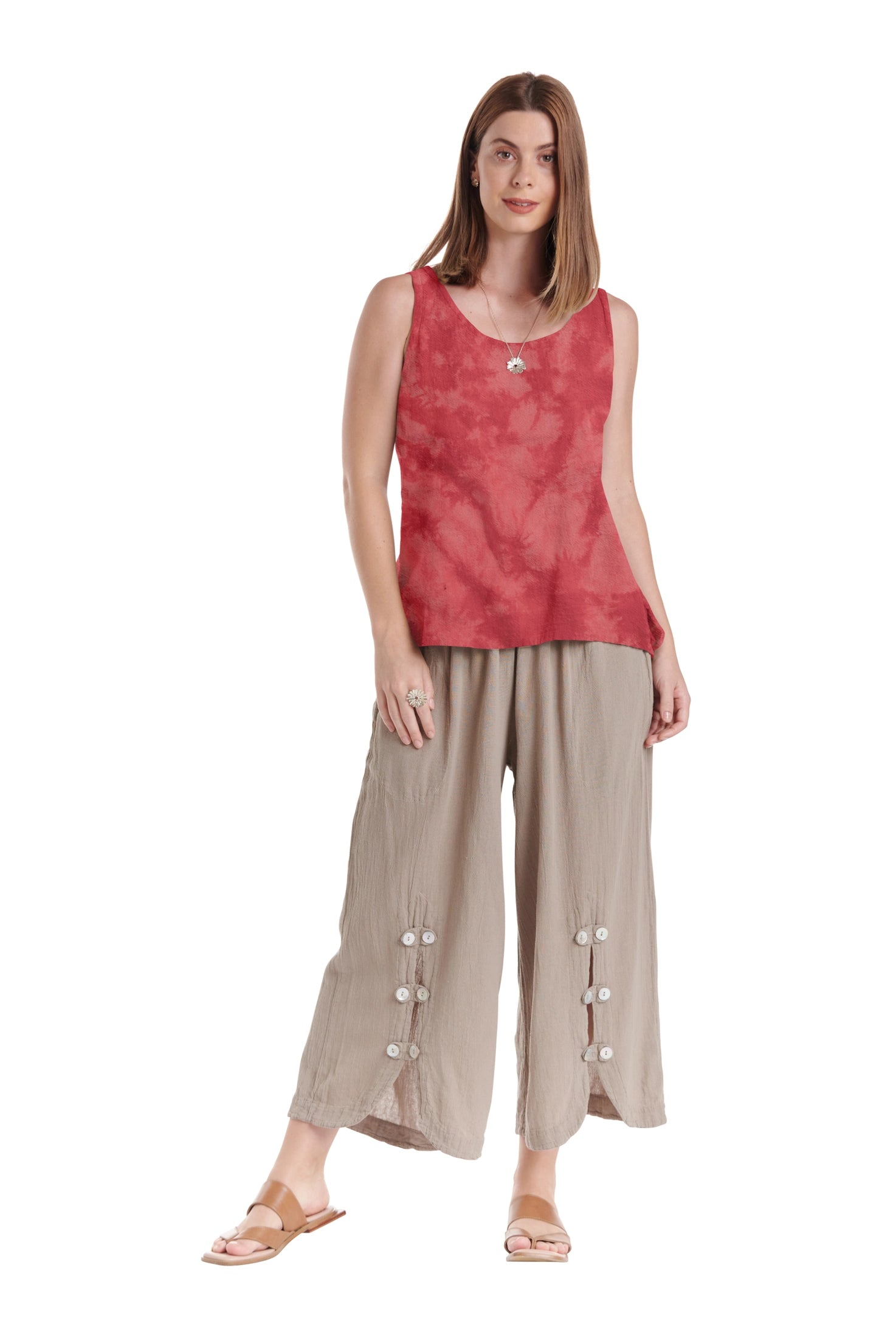 Tank Cotton Gauze Blouse-Oh My Gauze