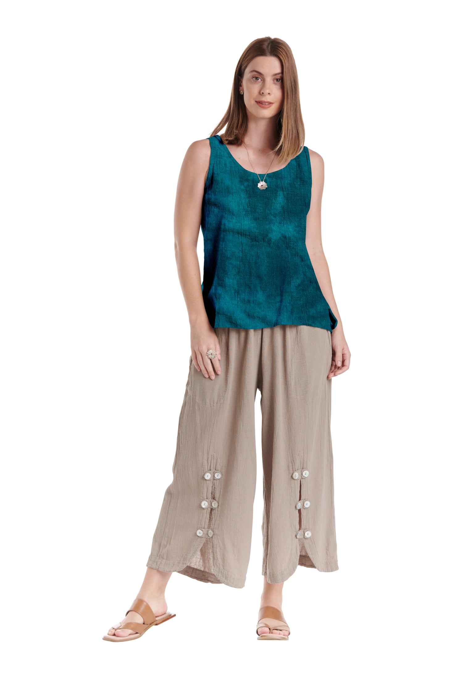 Tank Cotton Gauze Blouse-Oh My Gauze