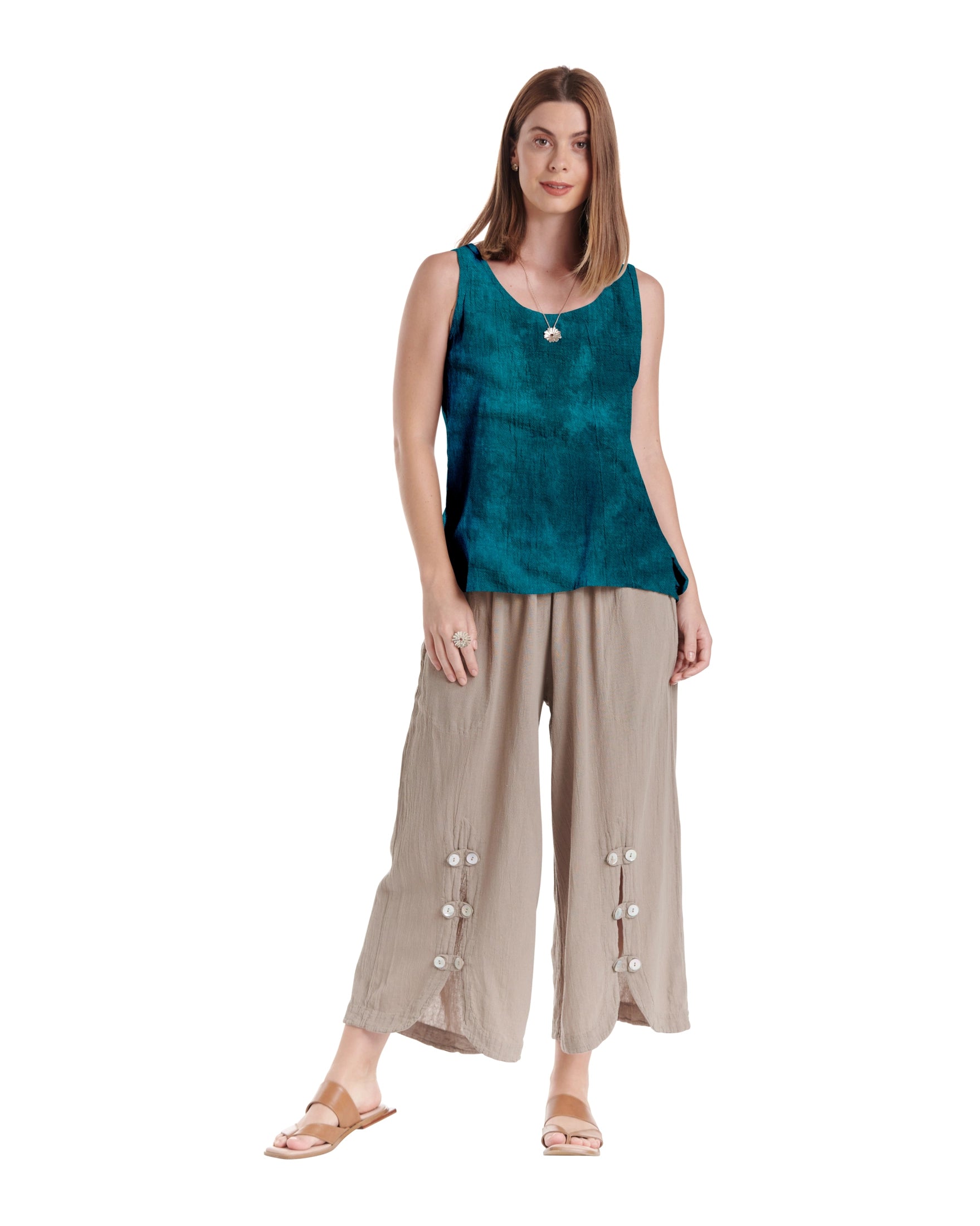 Tank Cotton Gauze Blouse-Oh My Gauze