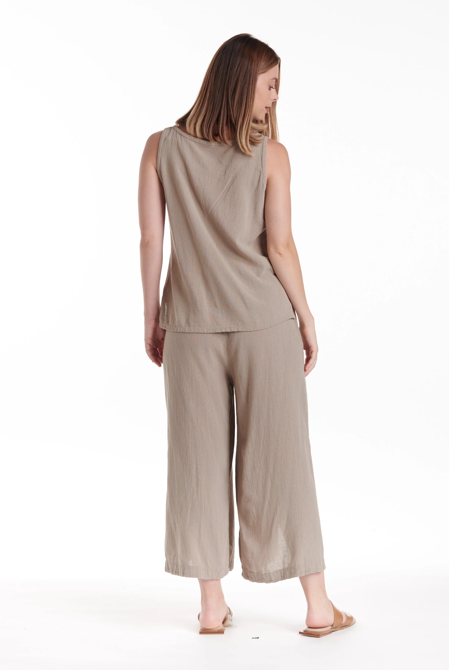 Tank Cotton Gauze Blouse-Oh My Gauze