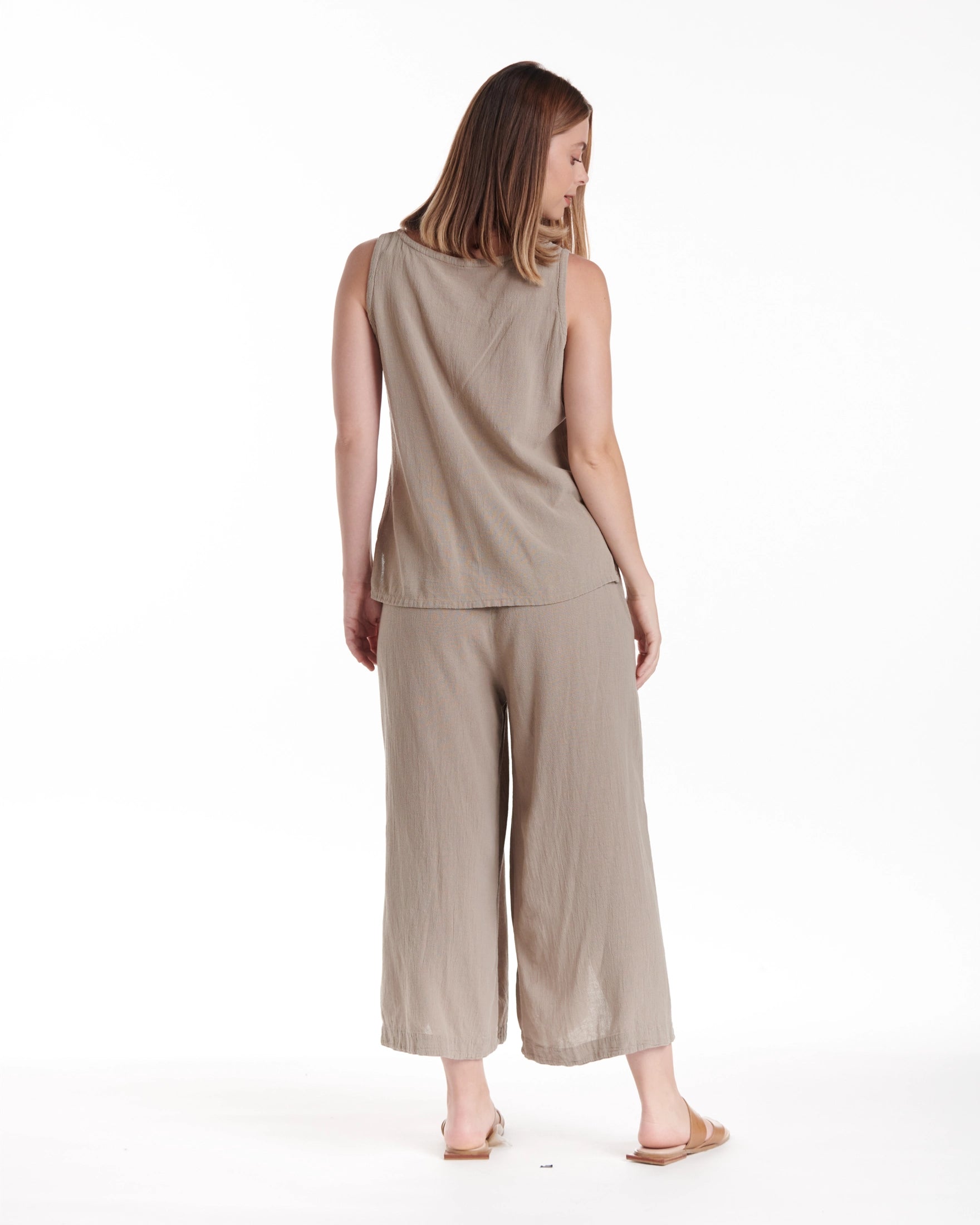 Tank Cotton Gauze Blouse-Oh My Gauze