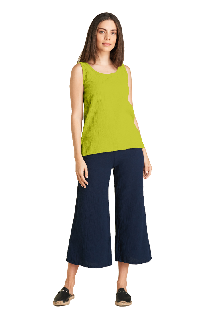 Tank Cotton Gauze Blouse-Oh My Gauze