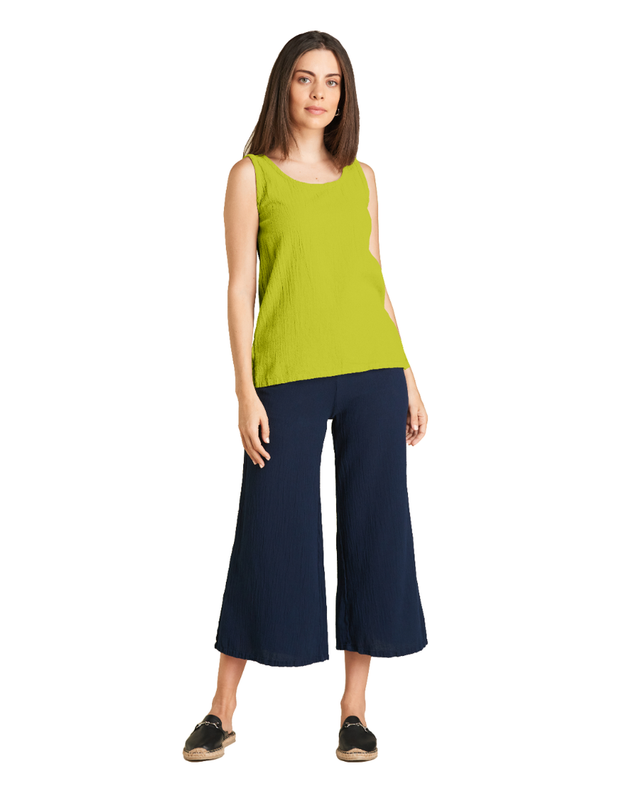 Tank Cotton Gauze Blouse-Oh My Gauze