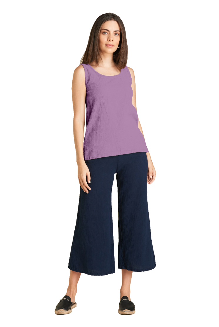 Tank Cotton Gauze Blouse-Oh My Gauze