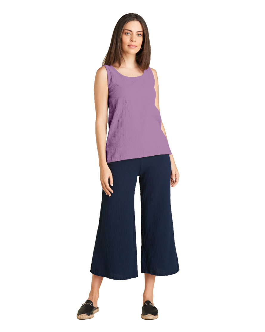 Tank Cotton Gauze Blouse-Oh My Gauze