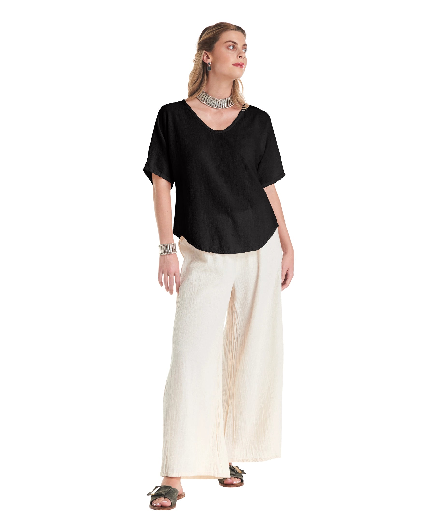 Tess Cotton Gauze Blouse-Oh My Gauze