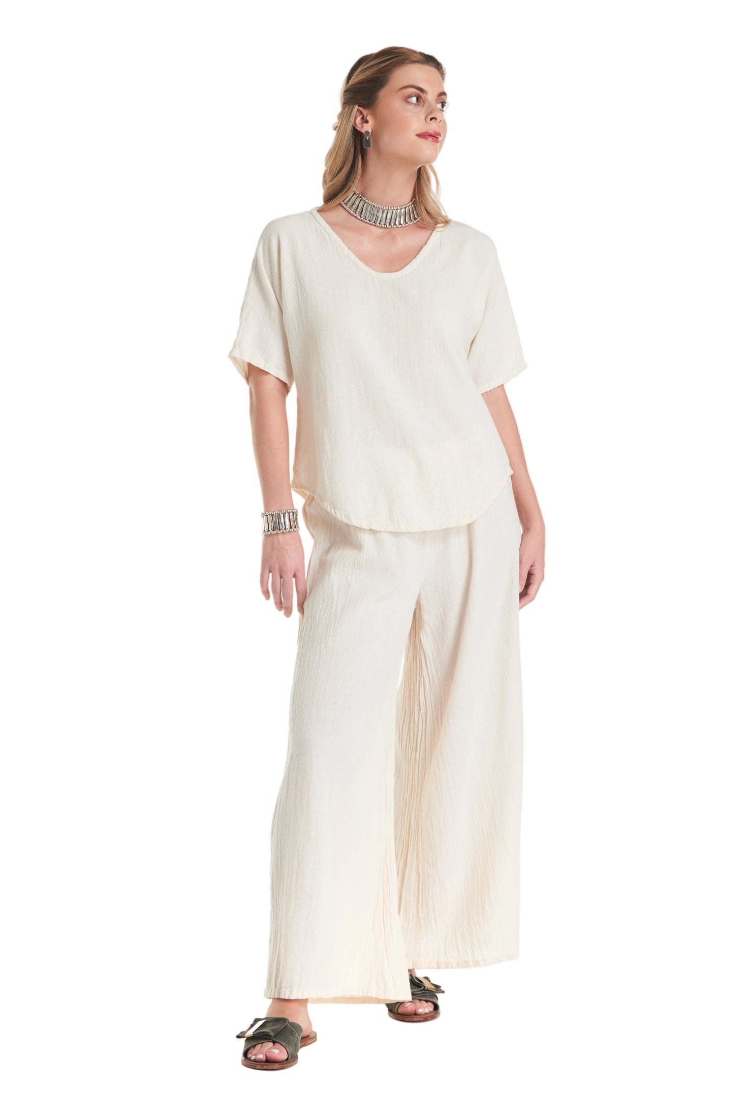 Tess Cotton Gauze Blouse-Oh My Gauze