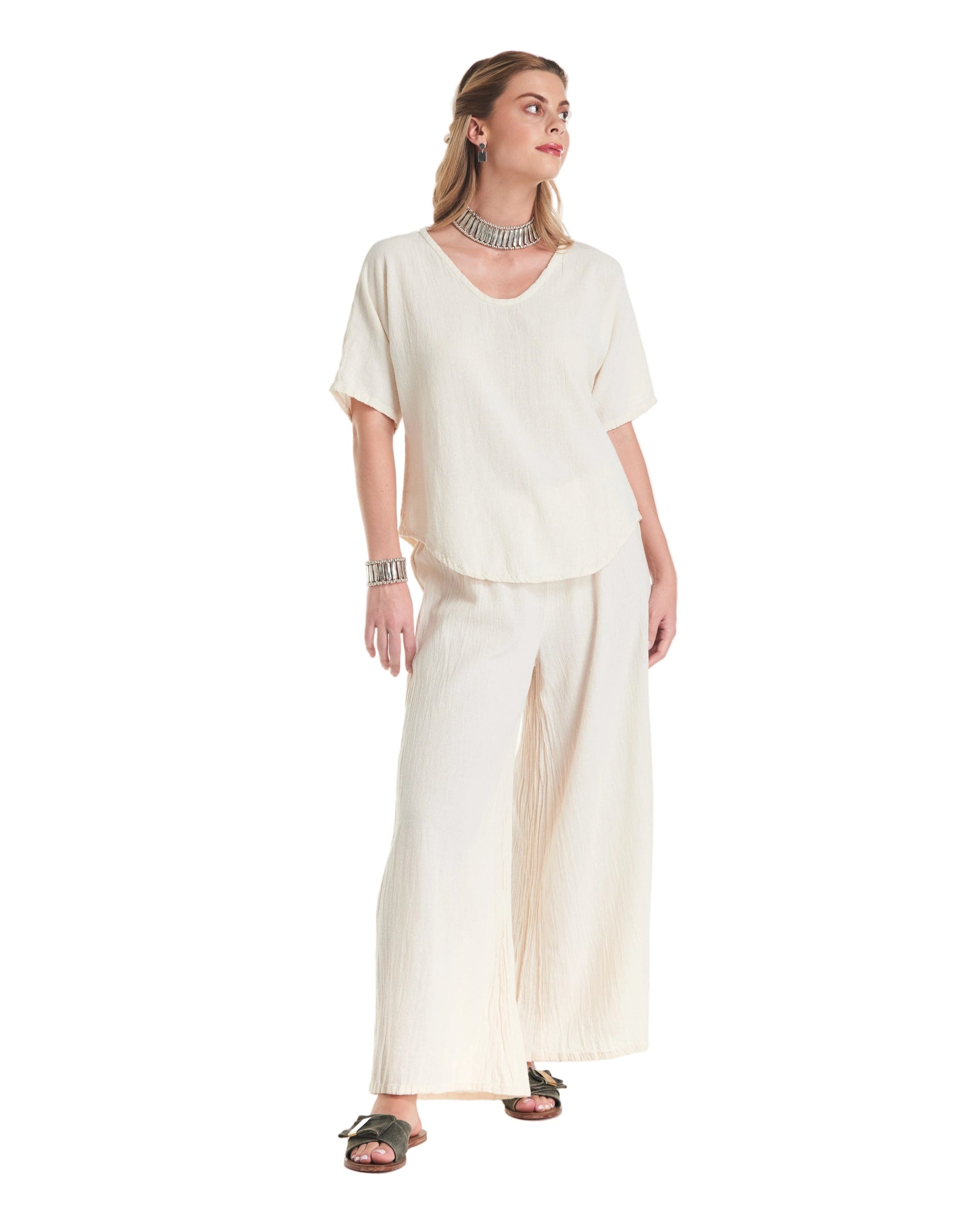 Tess Cotton Gauze Blouse-Oh My Gauze