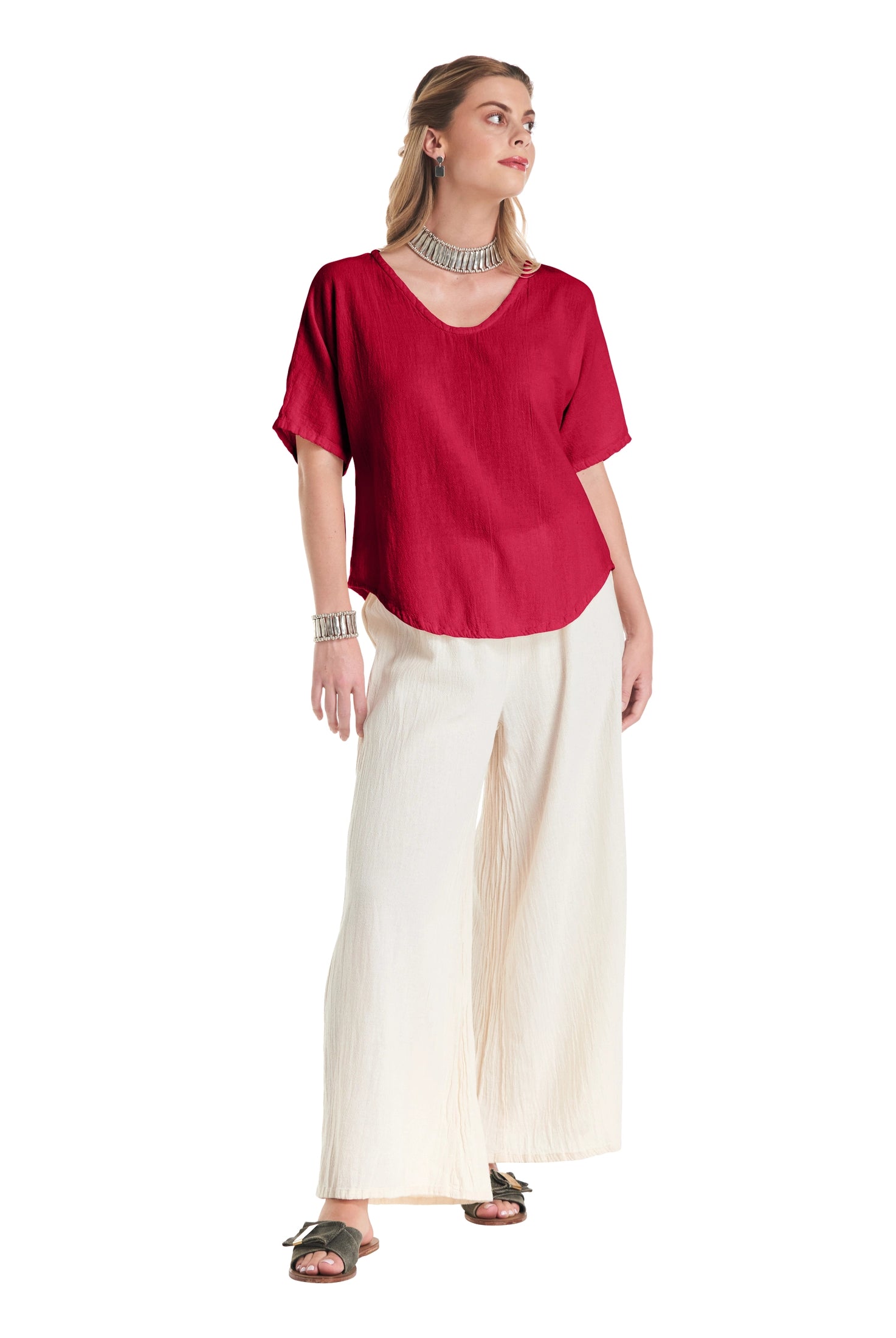 Tess Cotton Gauze Blouse-Oh My Gauze