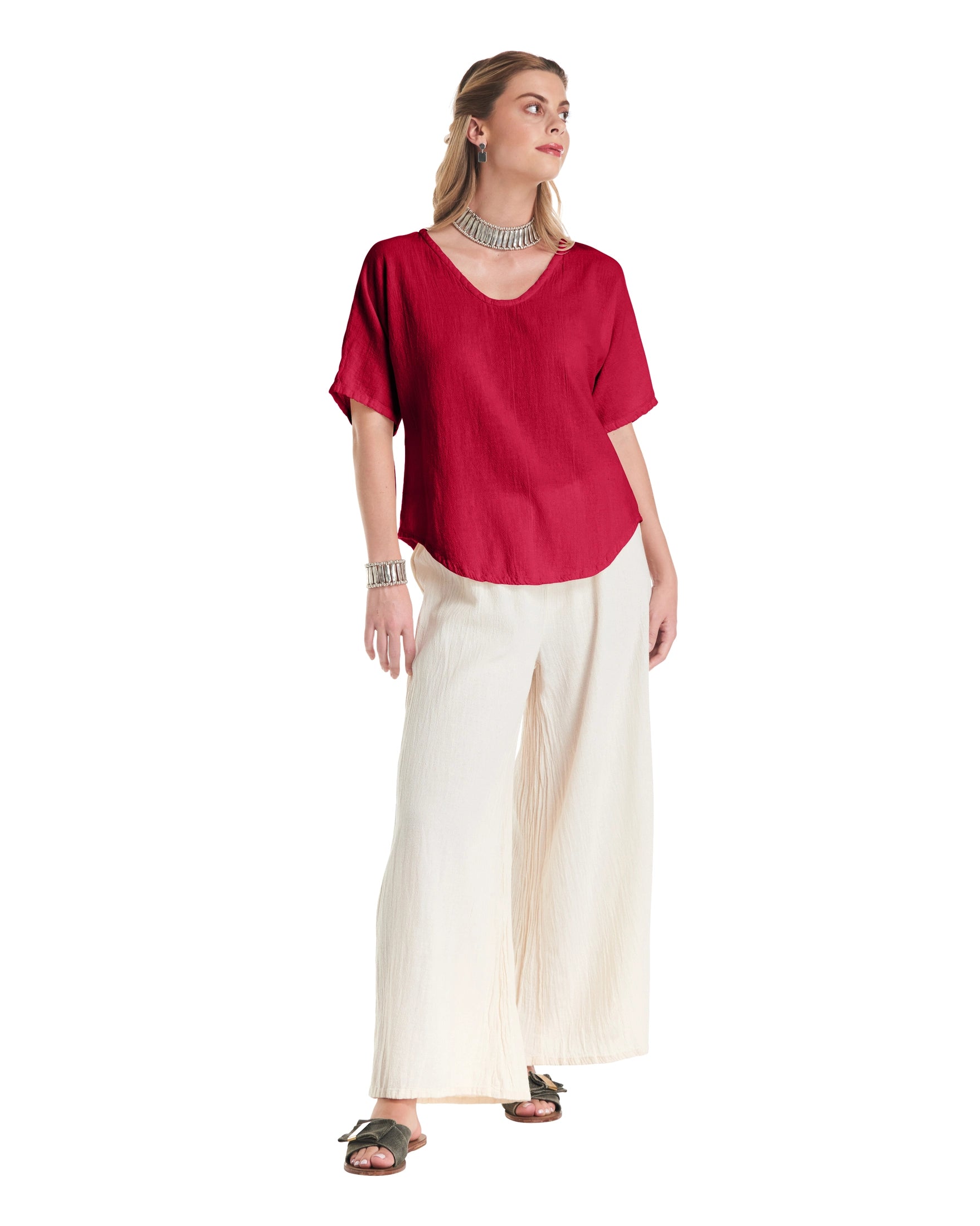 Tess Cotton Gauze Blouse-Oh My Gauze