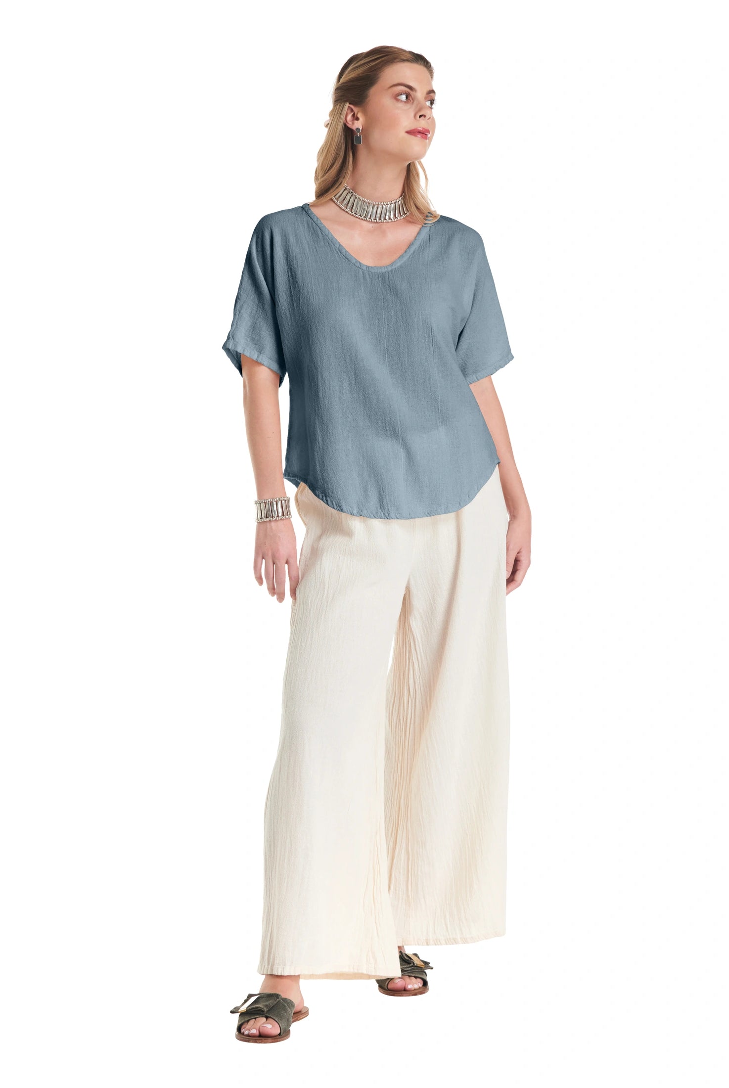 Tess Cotton Gauze Blouse-Oh My Gauze