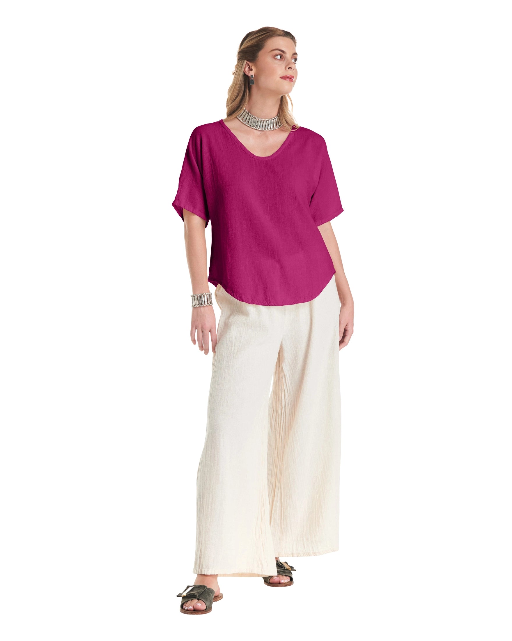 Tess Cotton Gauze Blouse-Oh My Gauze