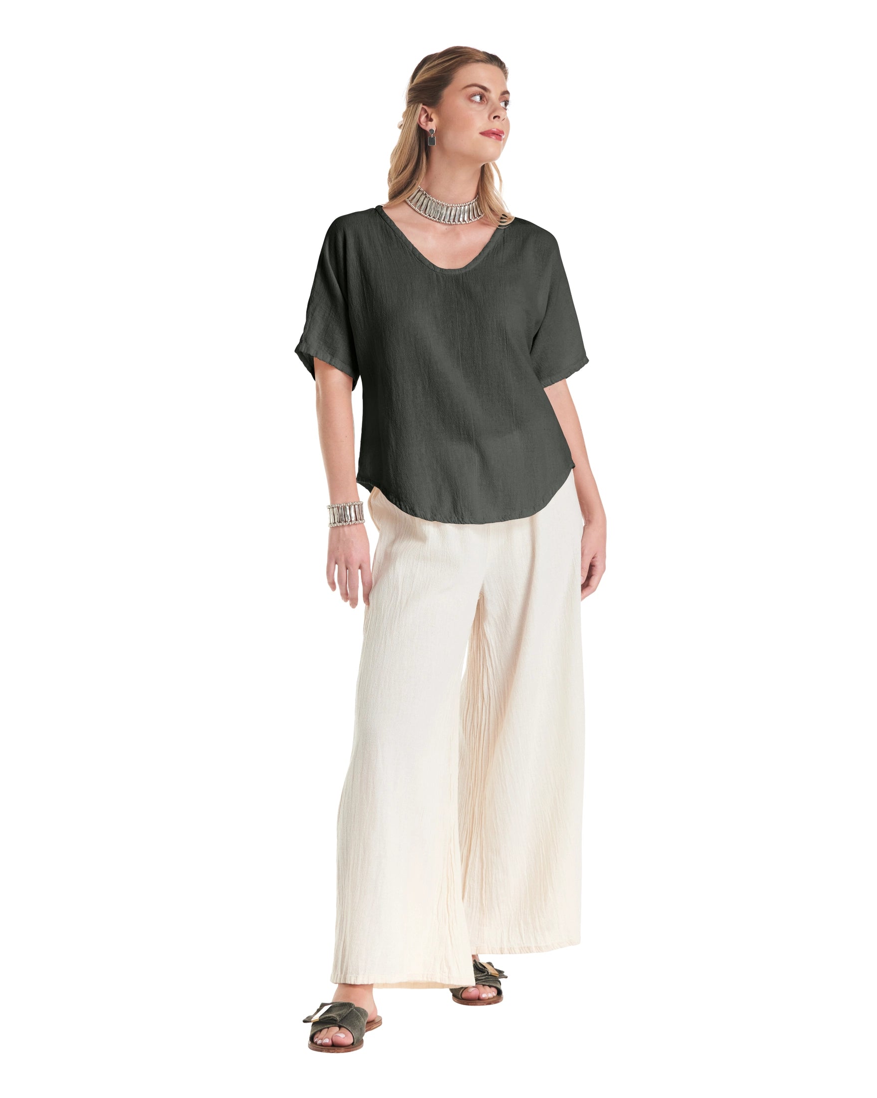 Tess Cotton Gauze Blouse-Oh My Gauze