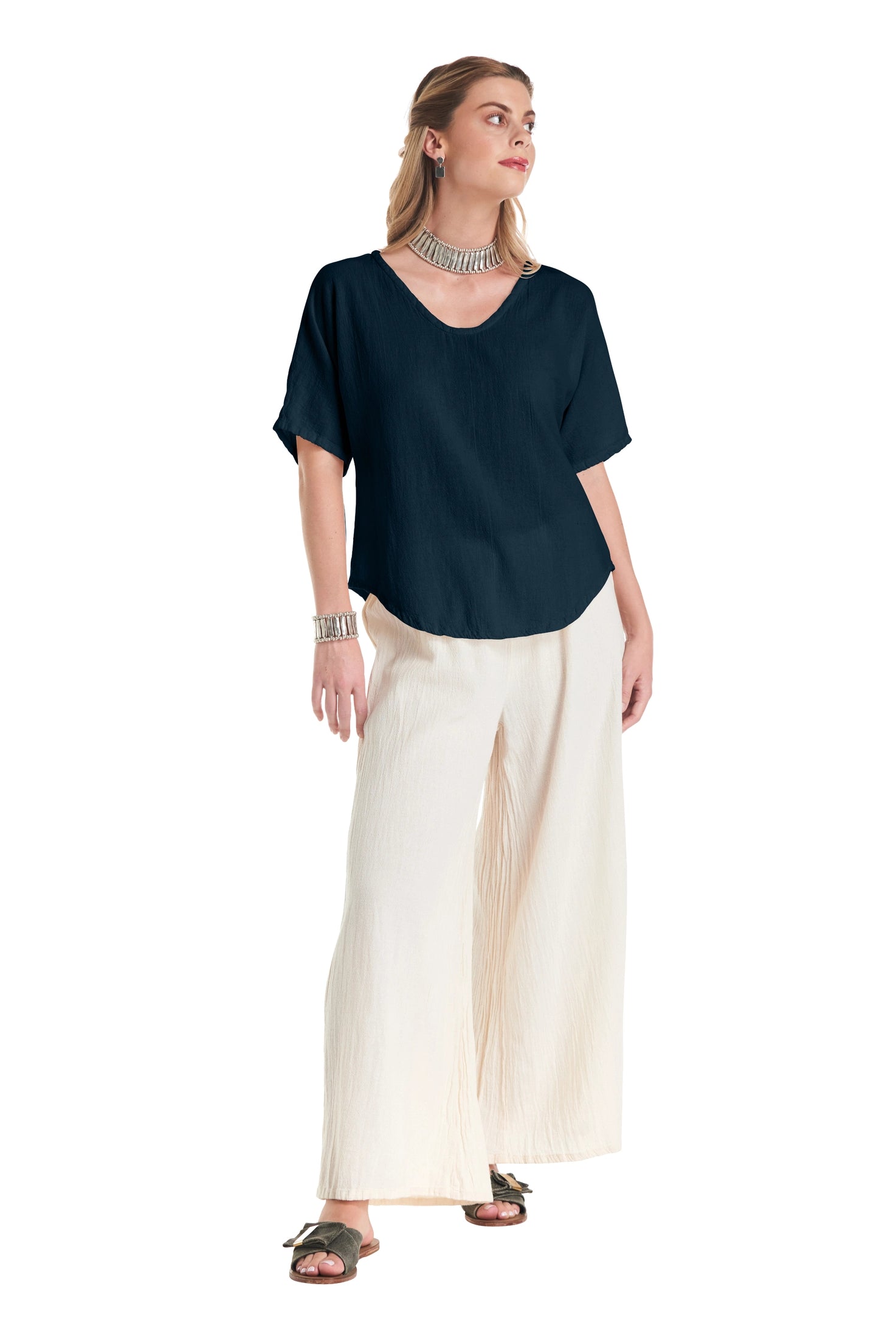 Tess Cotton Gauze Blouse-Oh My Gauze