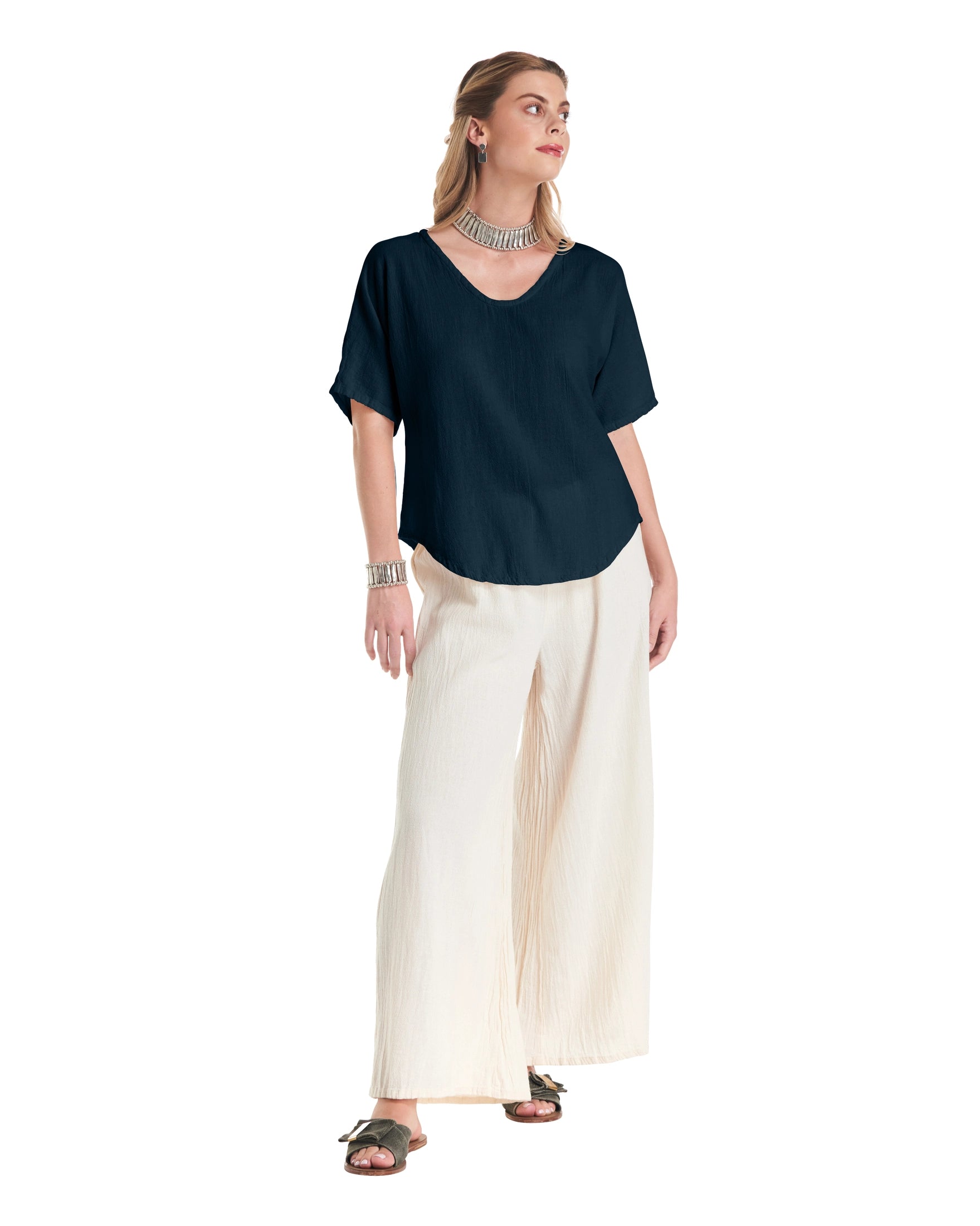 Tess Cotton Gauze Blouse-Oh My Gauze