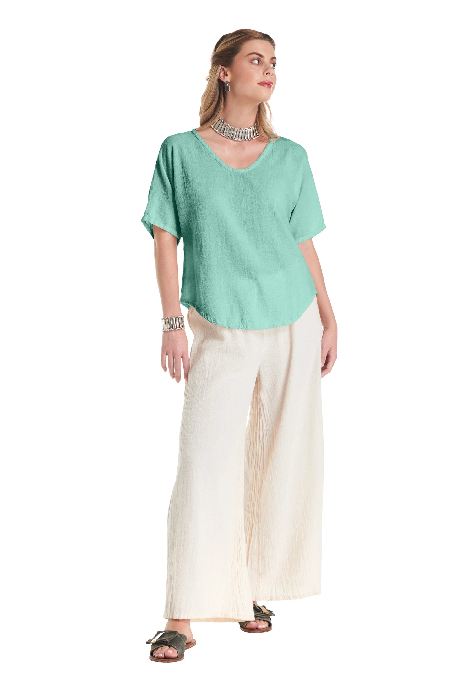 Tess Cotton Gauze Blouse-Oh My Gauze