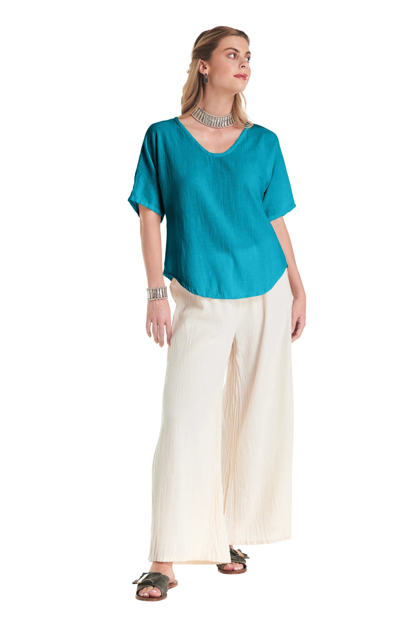 Tess Cotton Gauze Blouse-Oh My Gauze