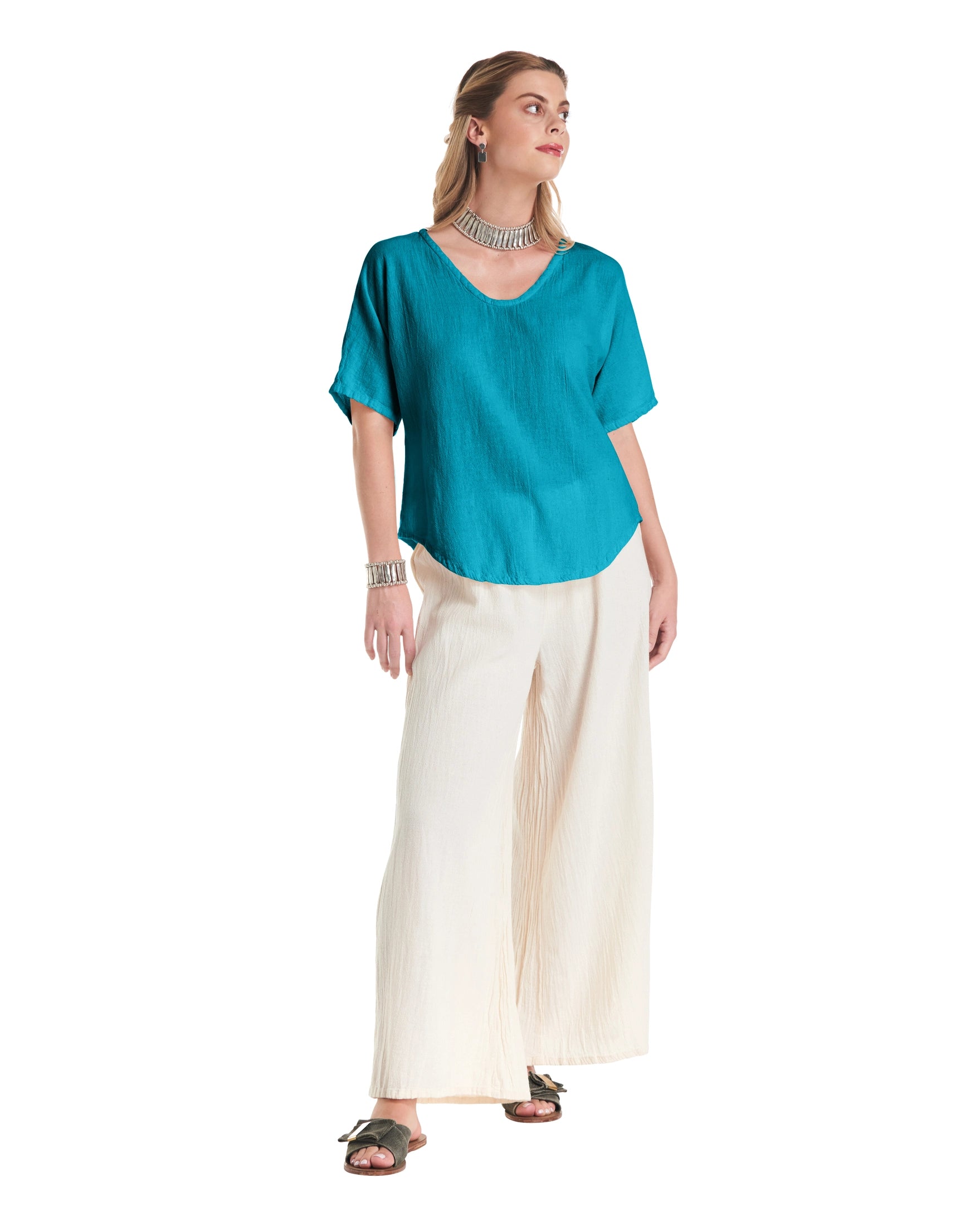 Tess Cotton Gauze Blouse-Oh My Gauze