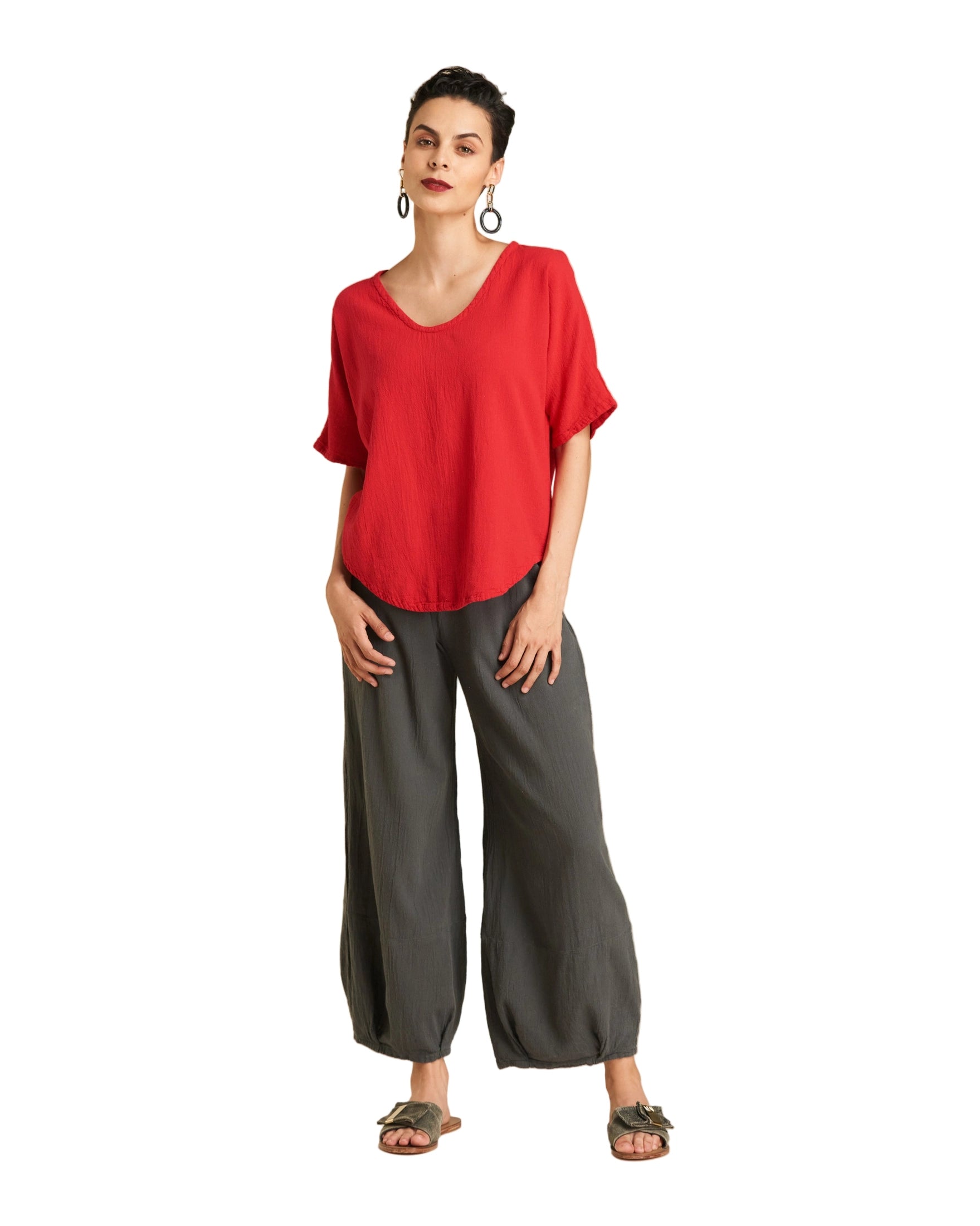 Tess Cotton Gauze Blouse-Oh My Gauze