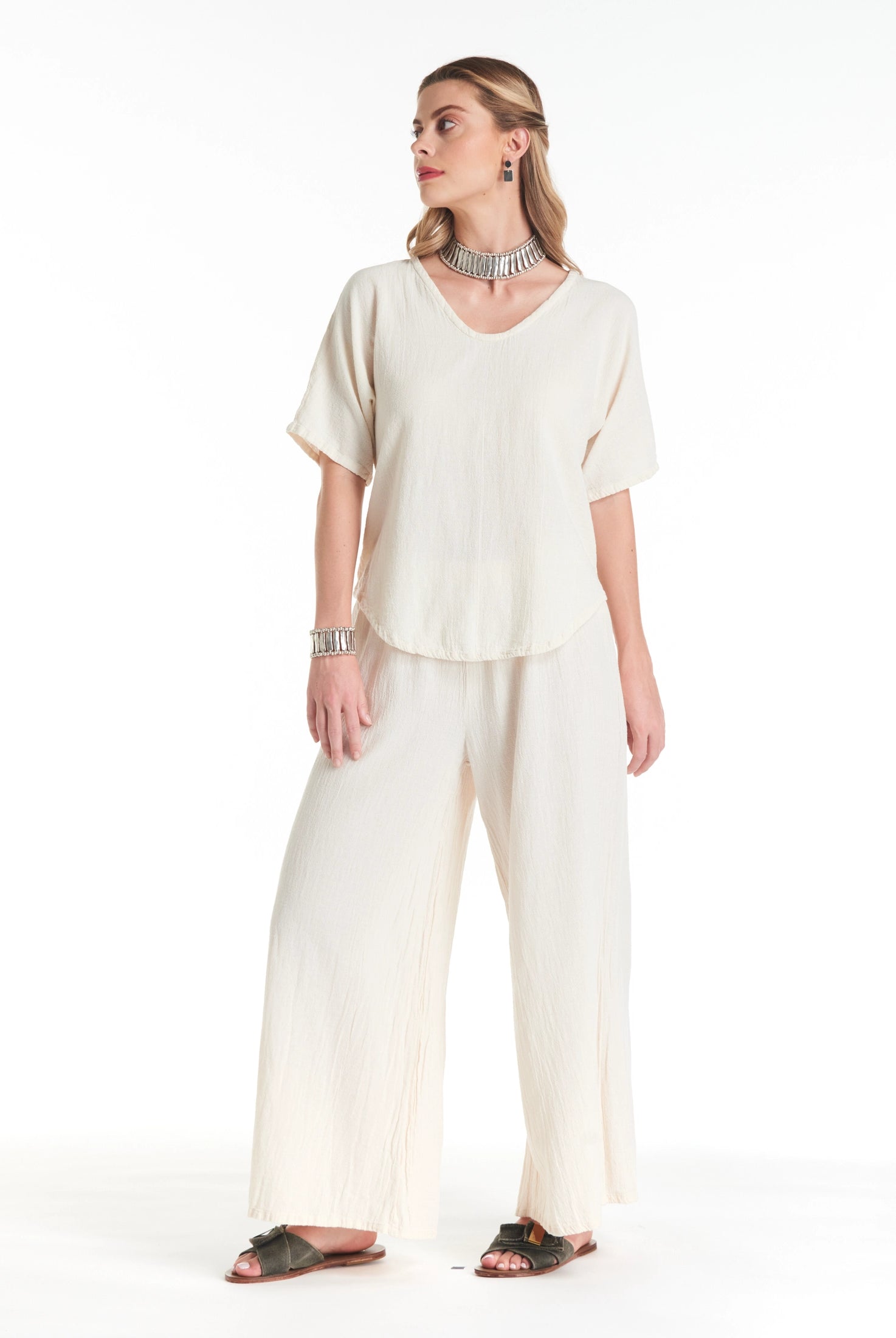 Tess Cotton Gauze Blouse-Oh My Gauze