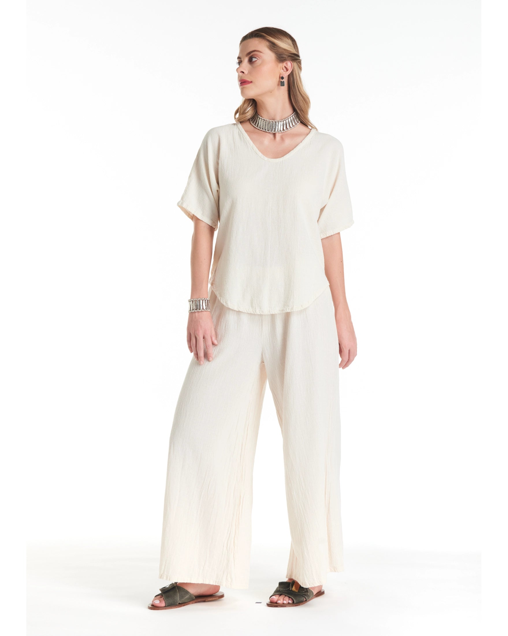 Tess Cotton Gauze Blouse-Oh My Gauze