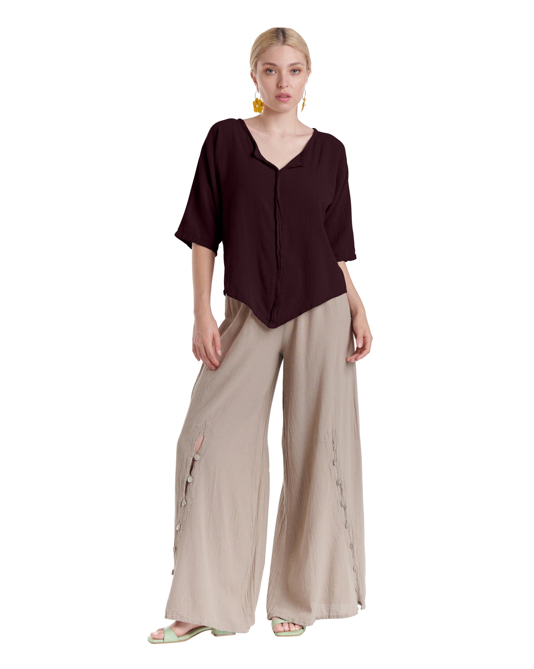 Tiny Cotton Gauze Blouse-Oh My Gauze