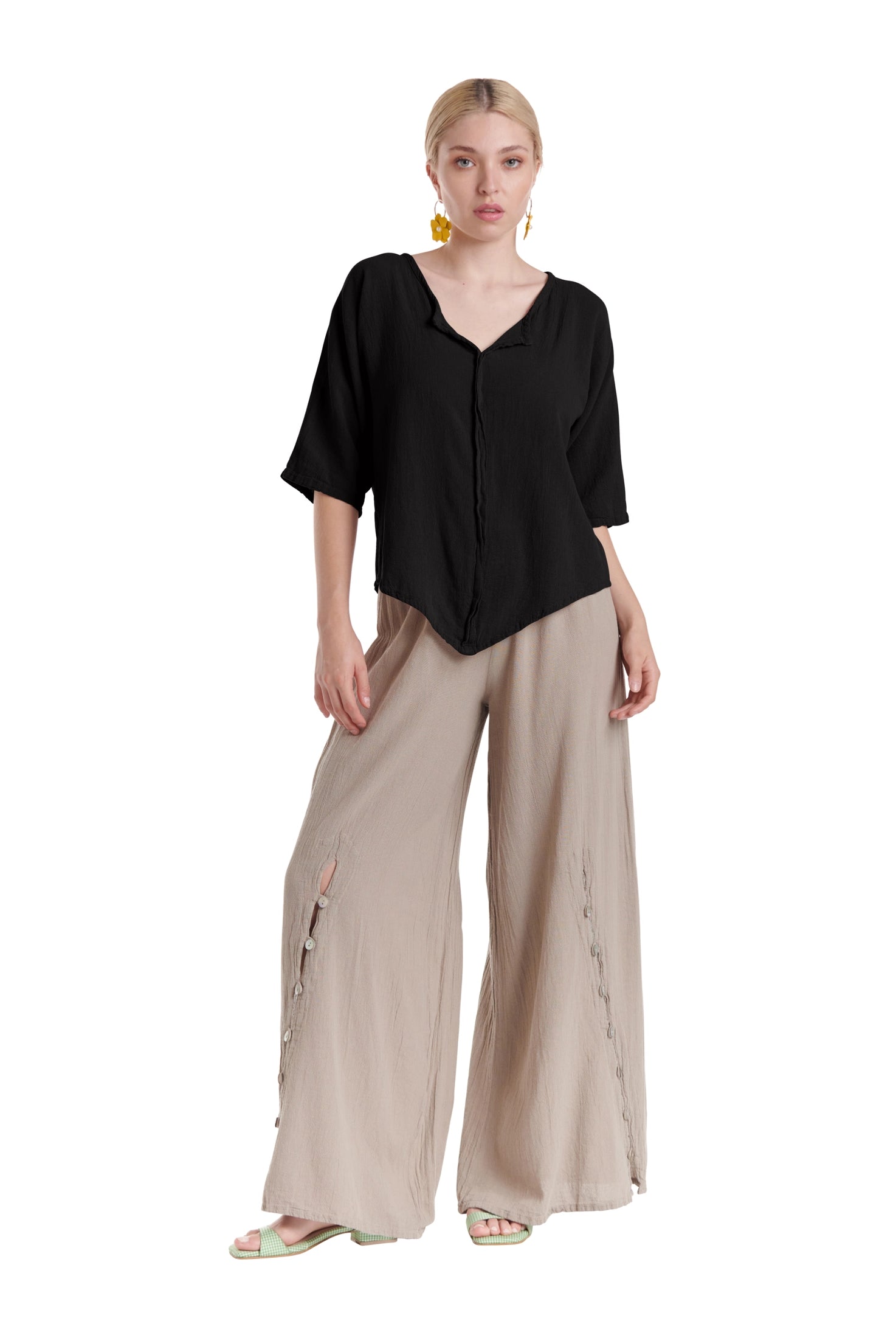 Tiny Cotton Gauze Blouse-Oh My Gauze