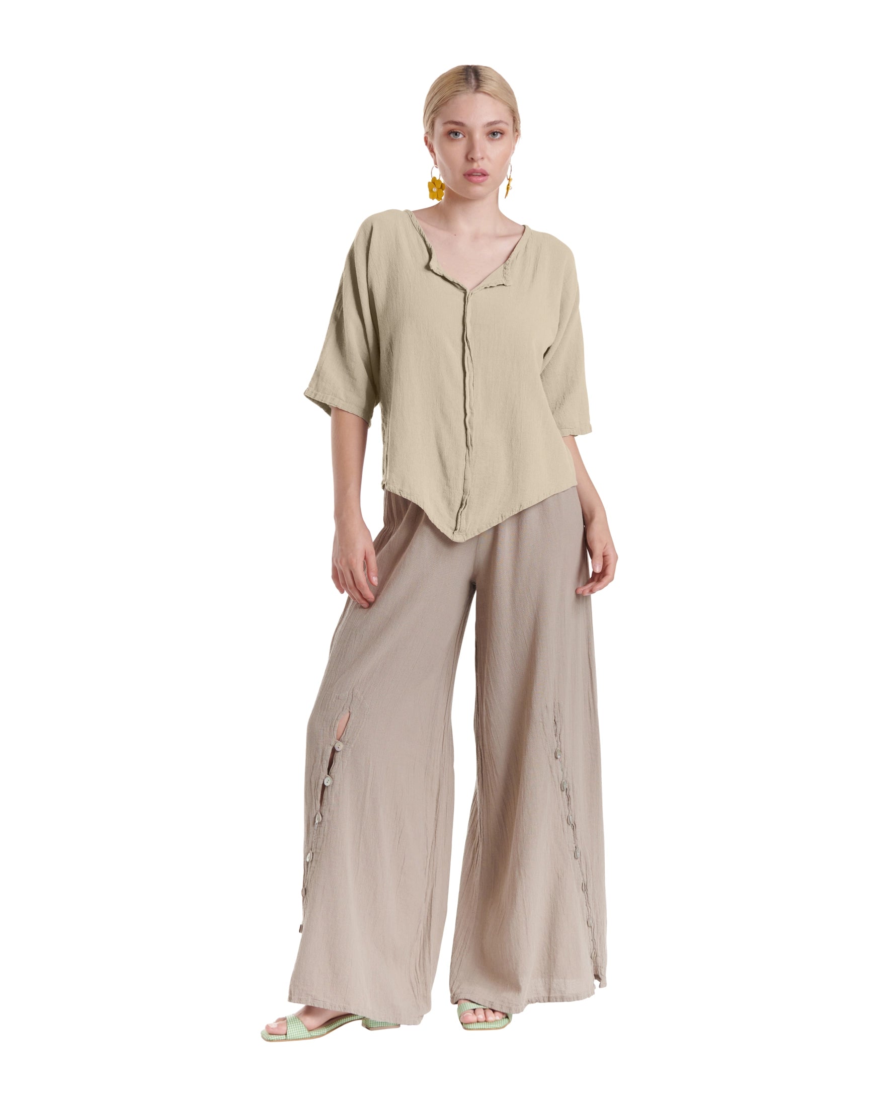 Tiny Cotton Gauze Blouse-Oh My Gauze