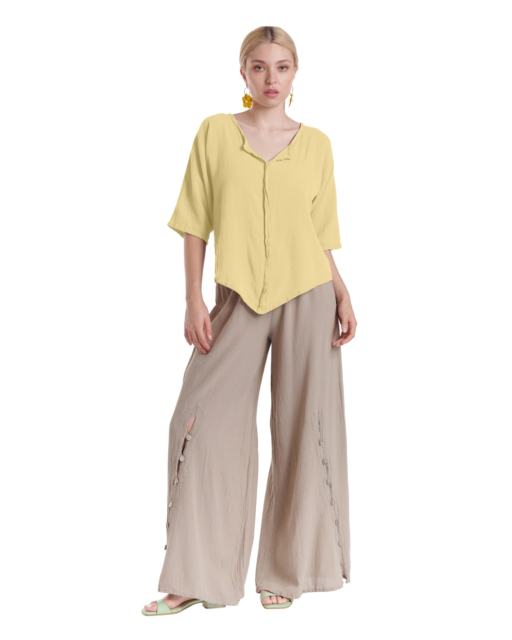 Tiny Cotton Gauze Blouse-Oh My Gauze