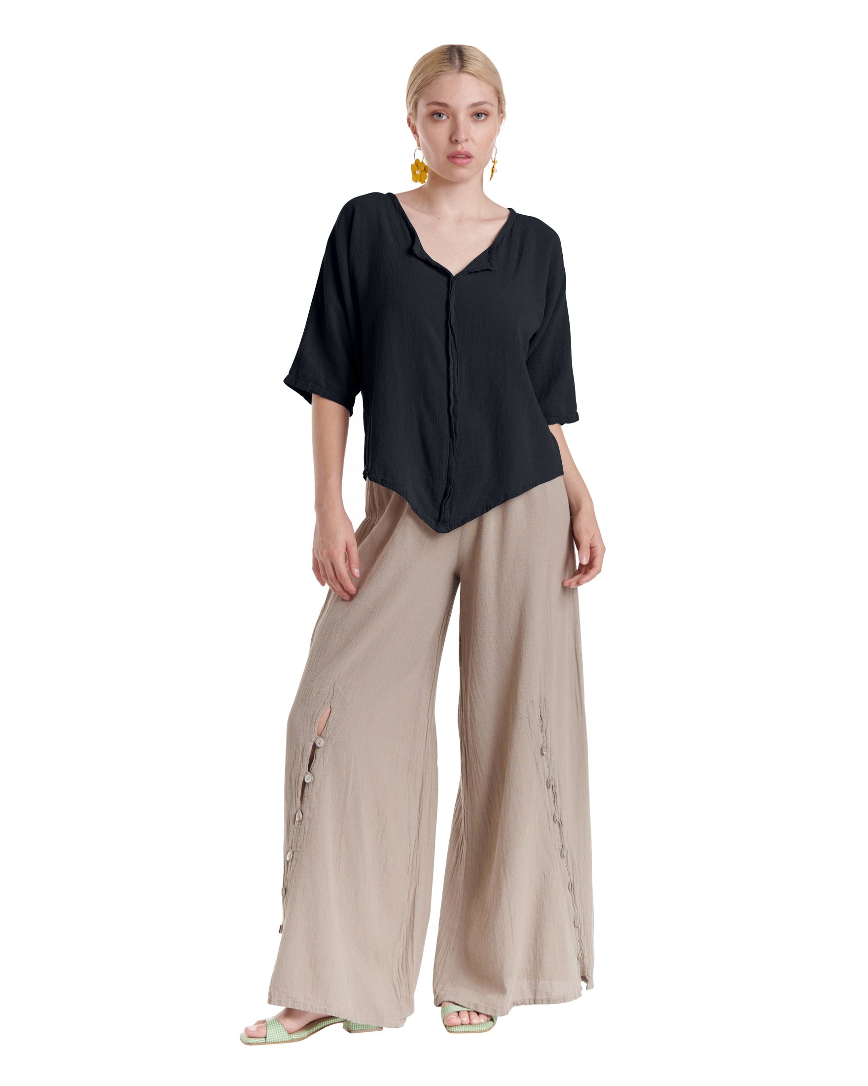 Tiny Cotton Gauze Blouse-Oh My Gauze