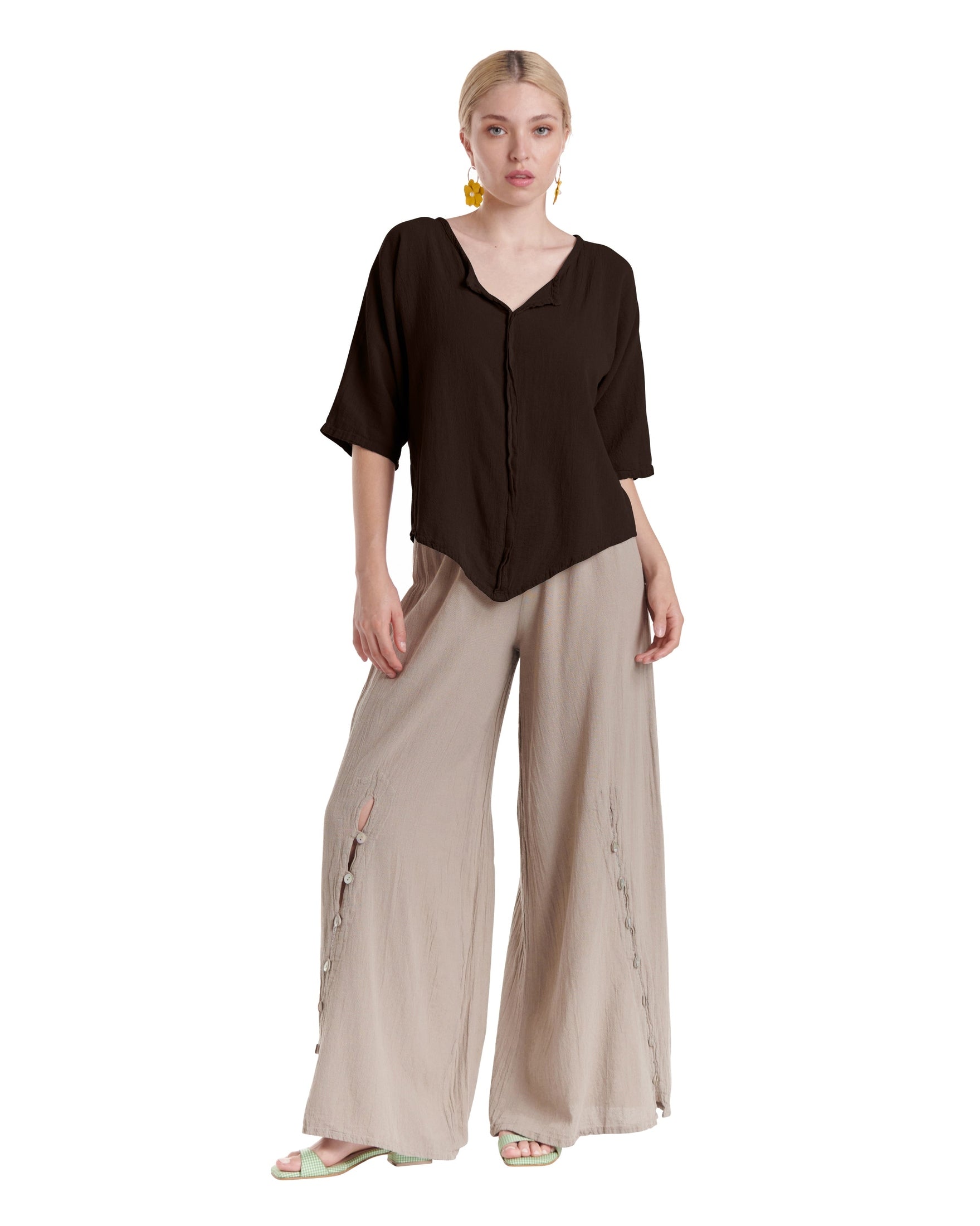 Tiny Cotton Gauze Blouse-Oh My Gauze