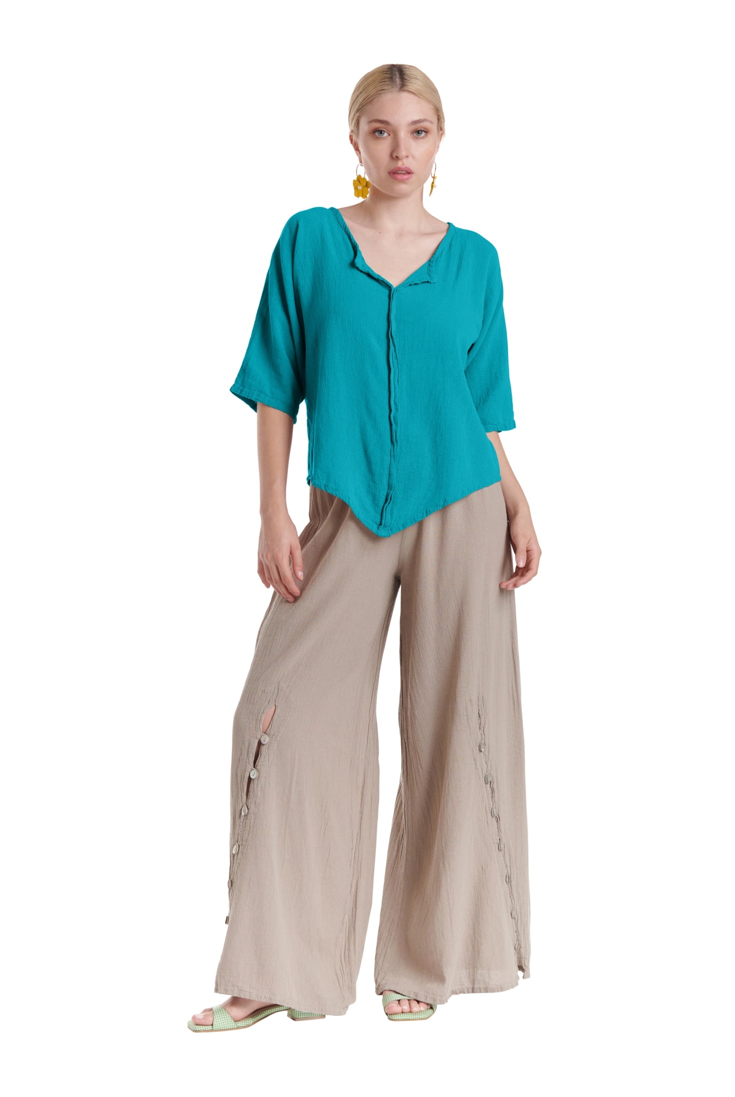 Tiny Cotton Gauze Blouse-Oh My Gauze