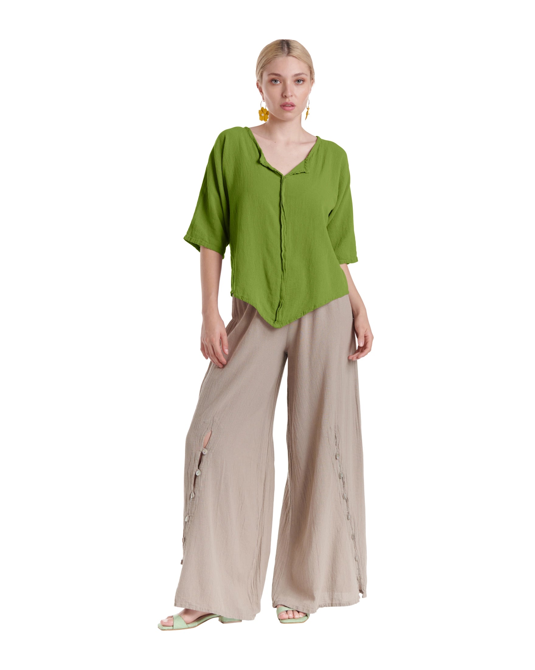 Tiny Cotton Gauze Blouse-Oh My Gauze