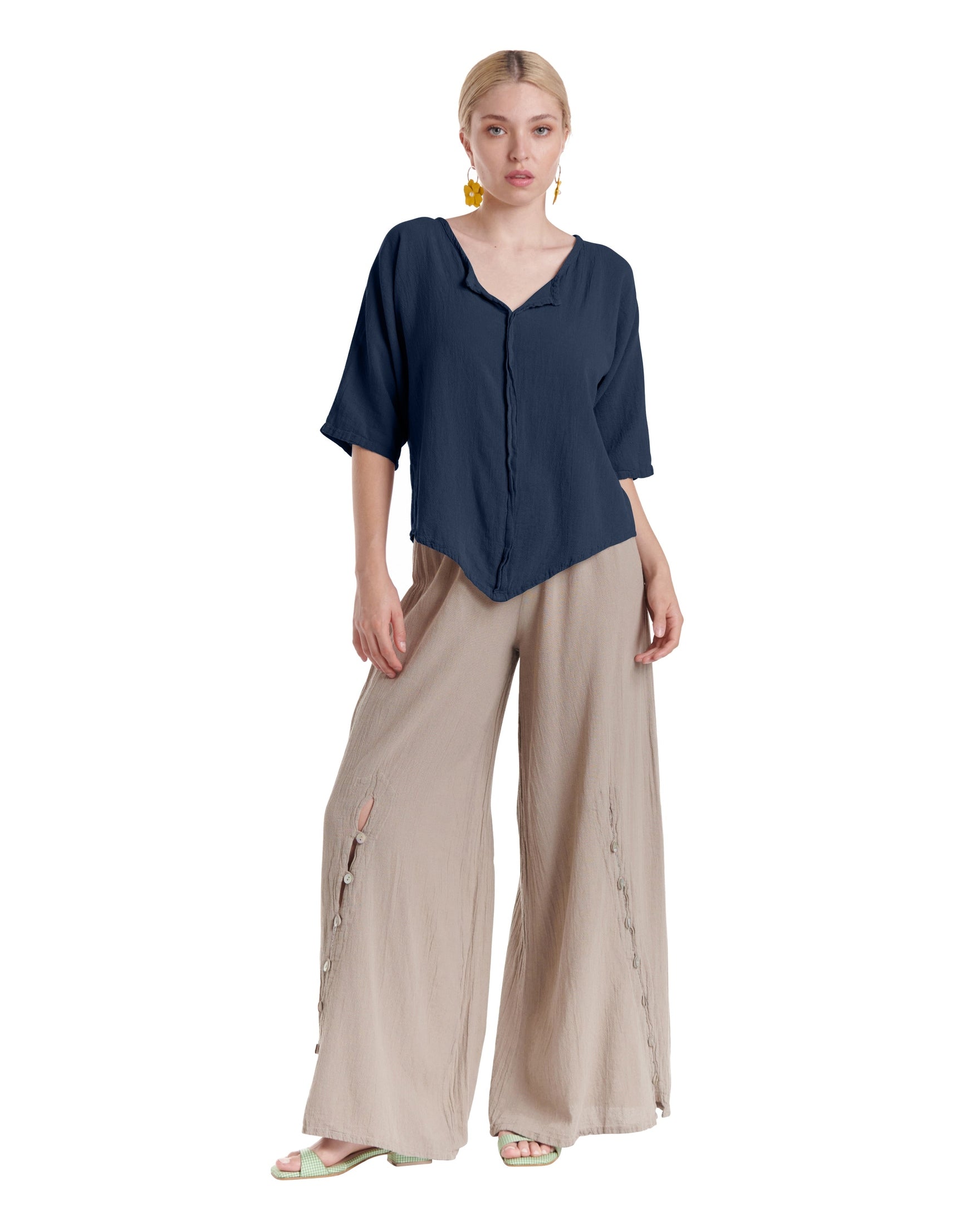 Tiny Cotton Gauze Blouse-Oh My Gauze