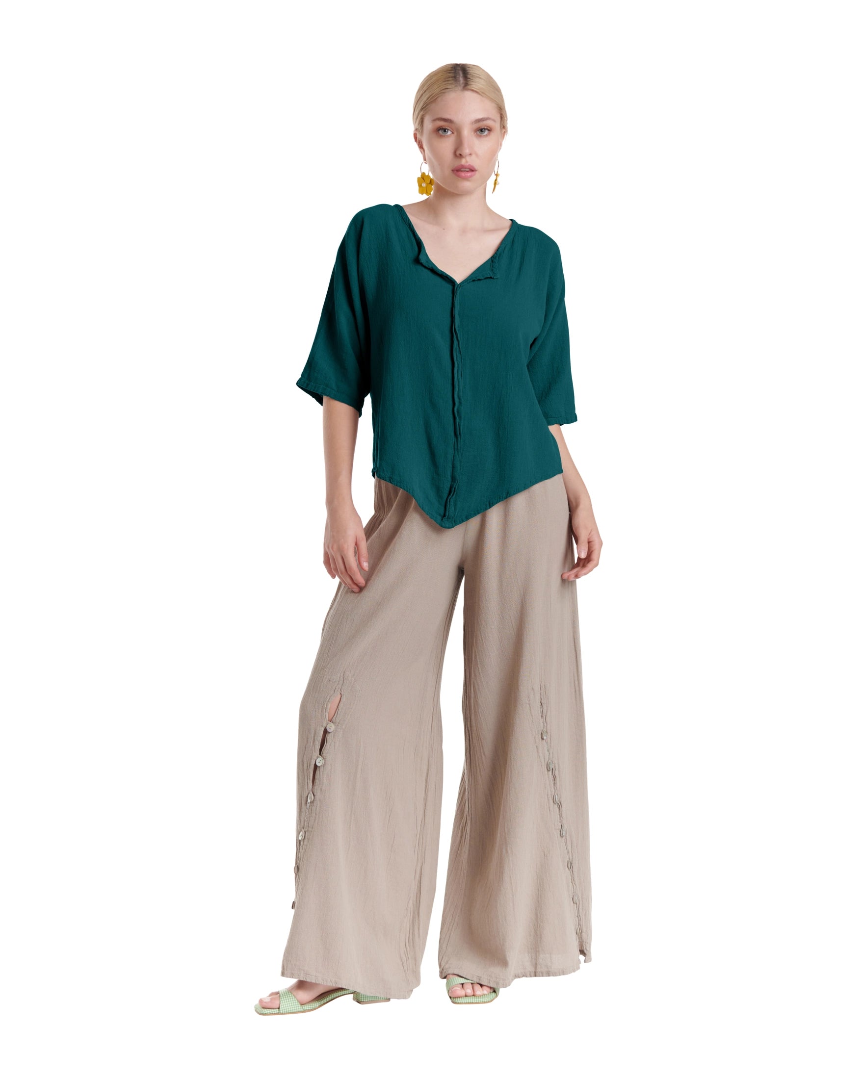 Tiny Cotton Gauze Blouse-Oh My Gauze