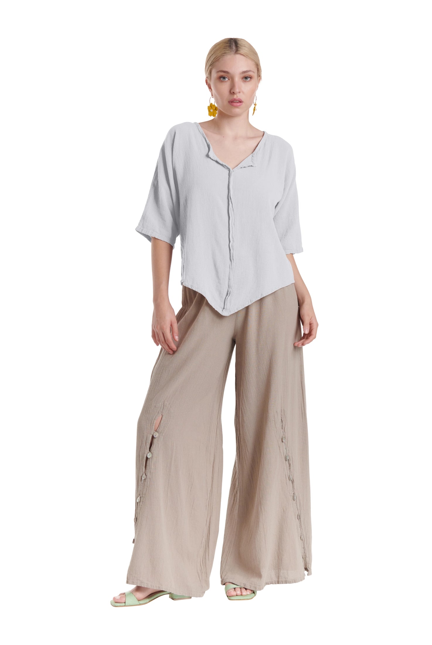 Tiny Cotton Gauze Blouse-Oh My Gauze