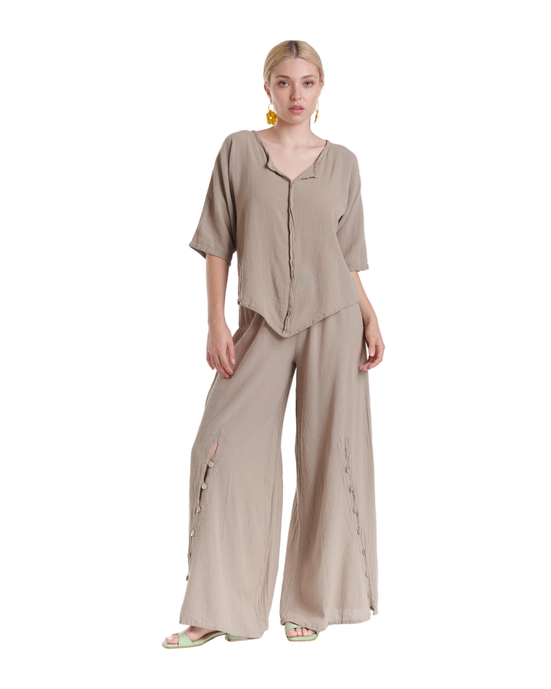 Tiny Cotton Gauze Blouse-Oh My Gauze