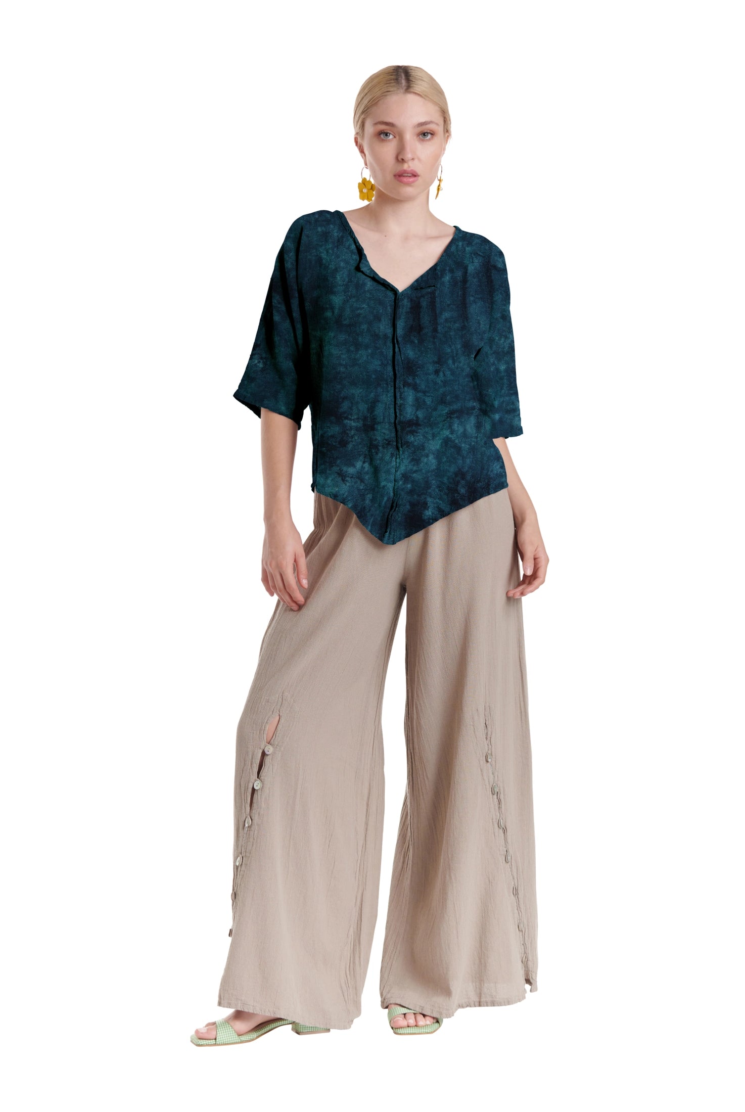 Tiny Cotton Gauze Blouse-Oh My Gauze