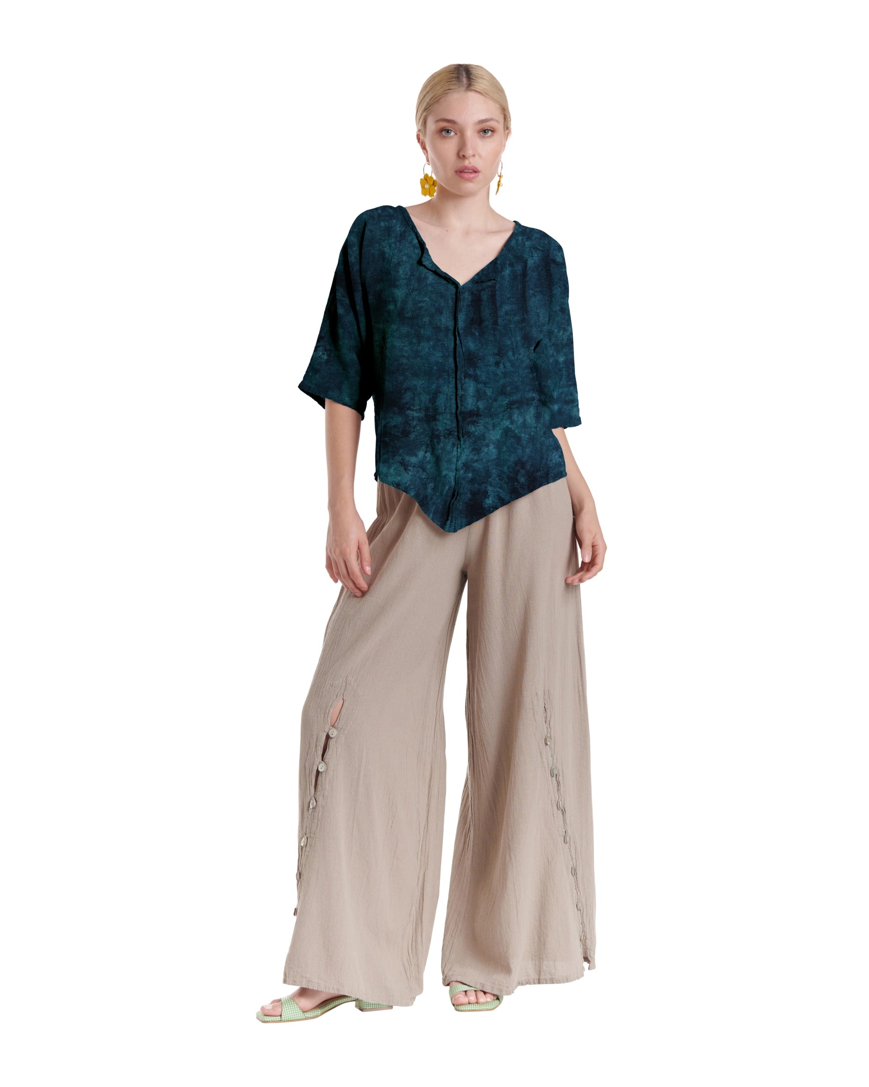 Tiny Cotton Gauze Blouse-Oh My Gauze