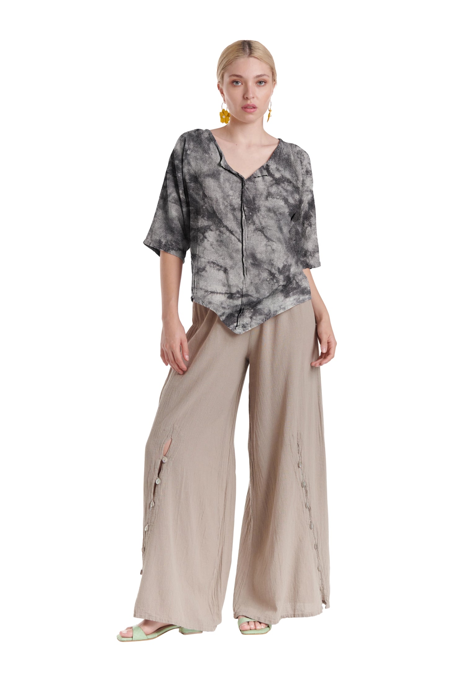 Tiny Cotton Gauze Blouse-Oh My Gauze