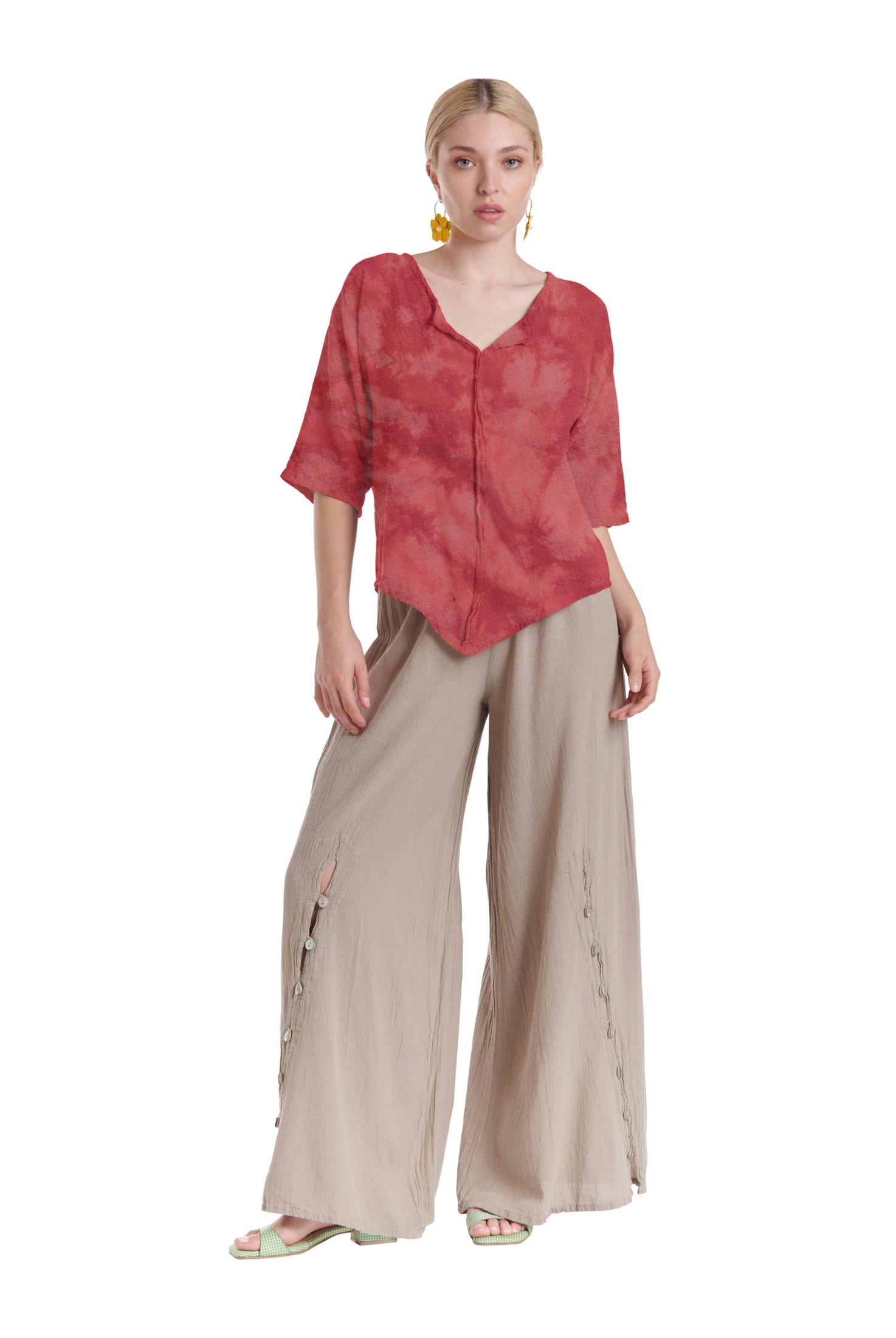 Tiny Cotton Gauze Blouse-Oh My Gauze