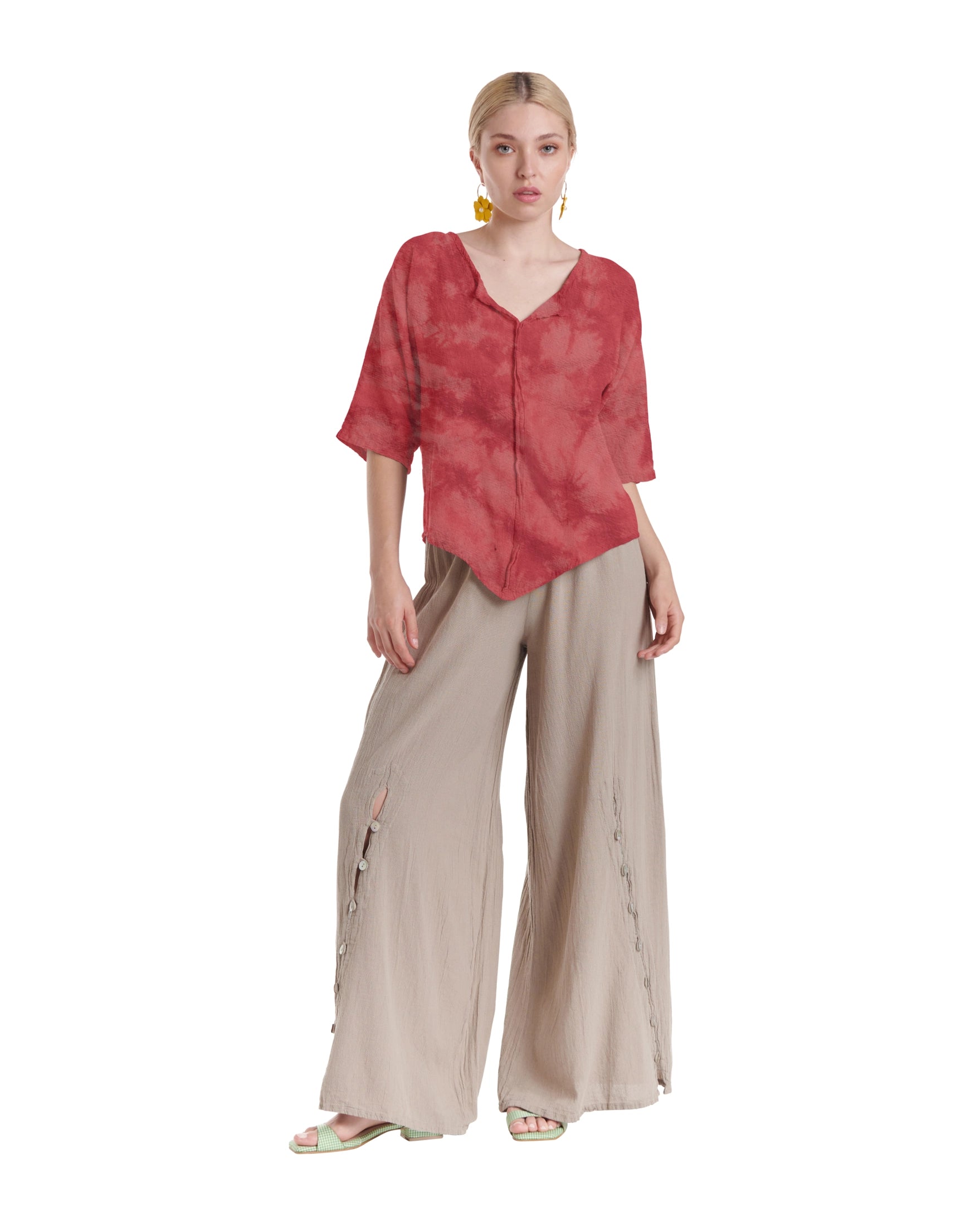 Tiny Cotton Gauze Blouse-Oh My Gauze