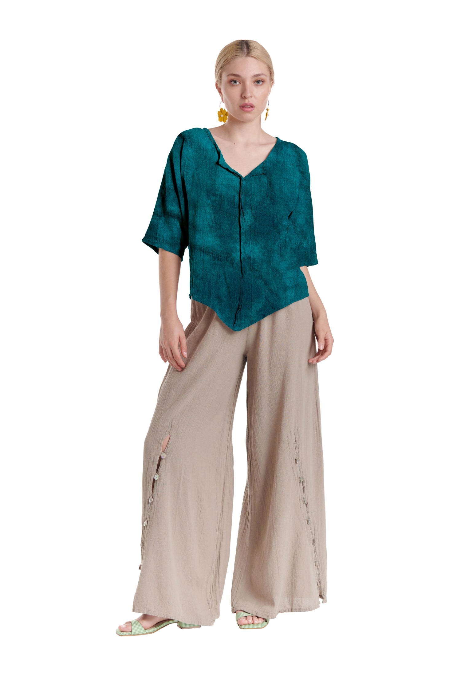 Tiny Cotton Gauze Blouse-Oh My Gauze