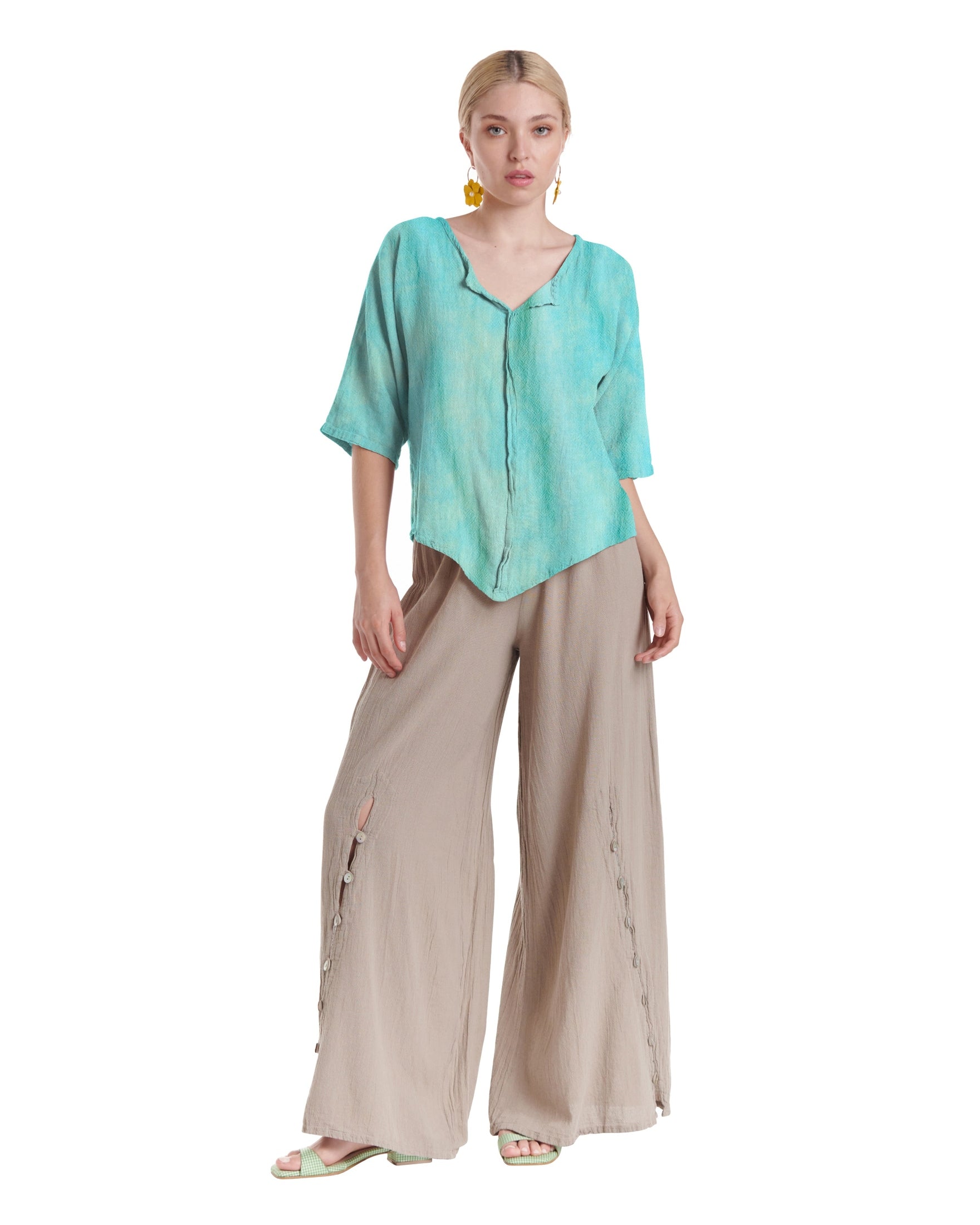 Tiny Cotton Gauze Blouse-Oh My Gauze