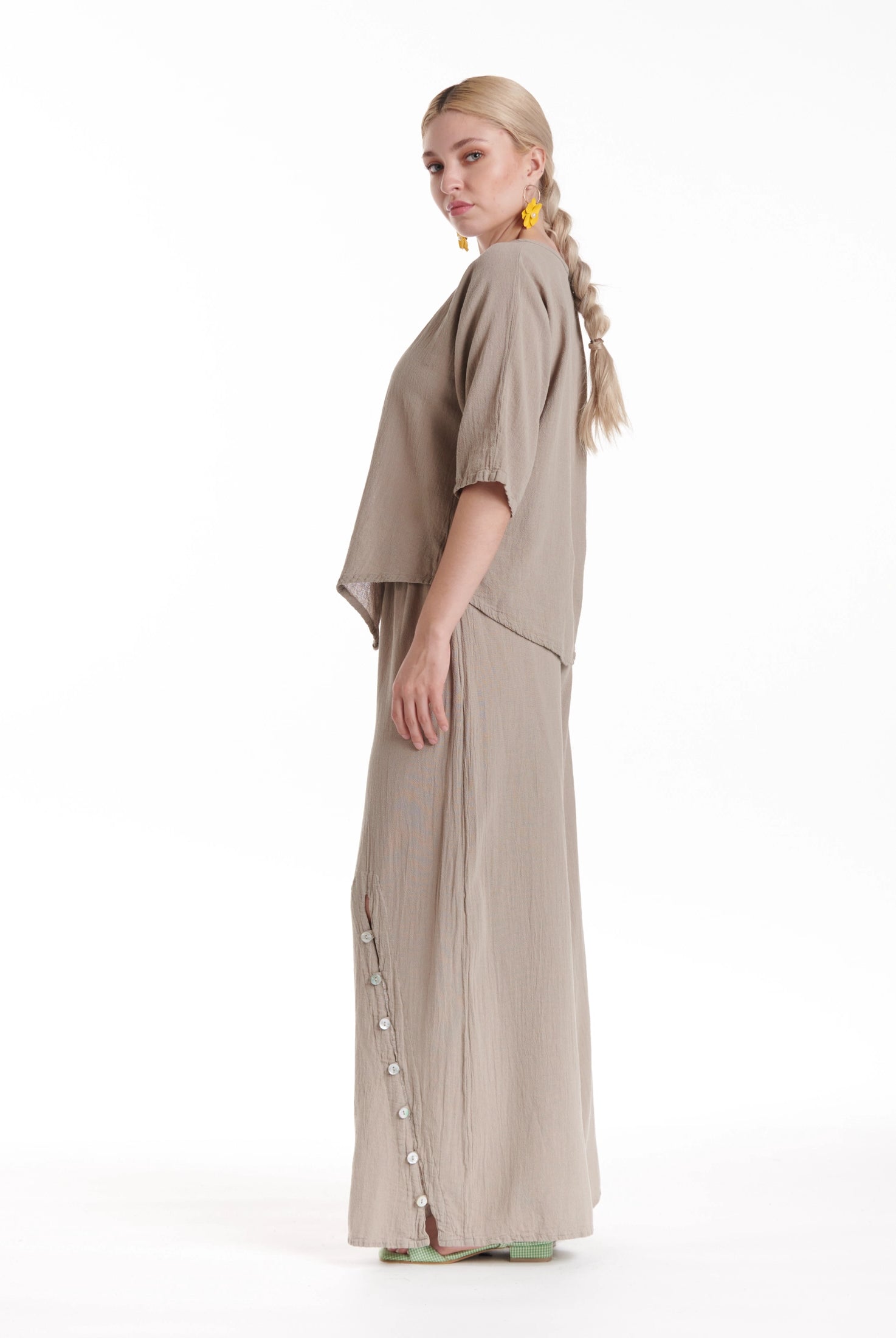 Tiny Cotton Gauze Blouse-Oh My Gauze