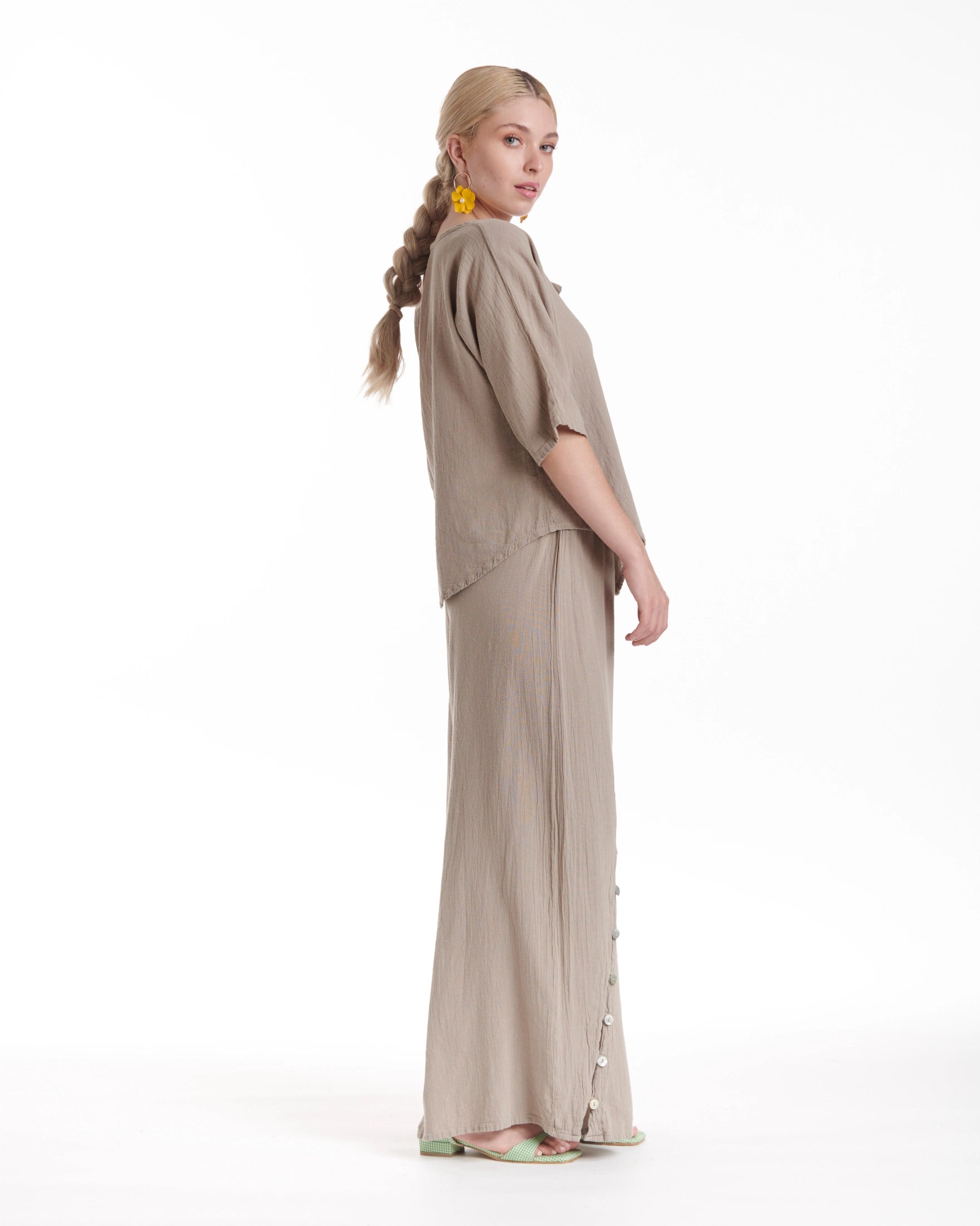 Tiny Cotton Gauze Blouse-Oh My Gauze