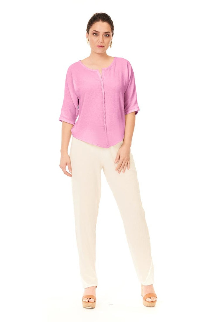 Tiny Cotton Gauze Blouse-Oh My Gauze