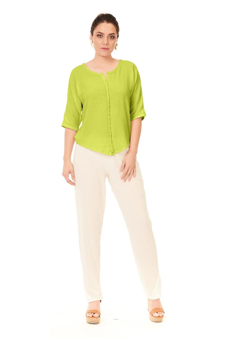 Tiny Cotton Gauze Blouse-Oh My Gauze