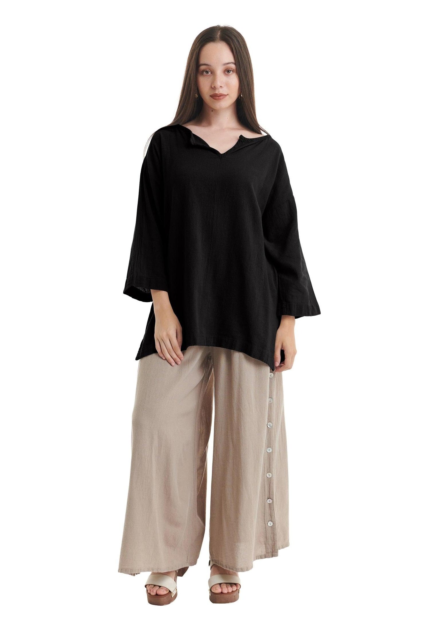 Twilight Cotton Gauze Blouse-Oh My Gauze