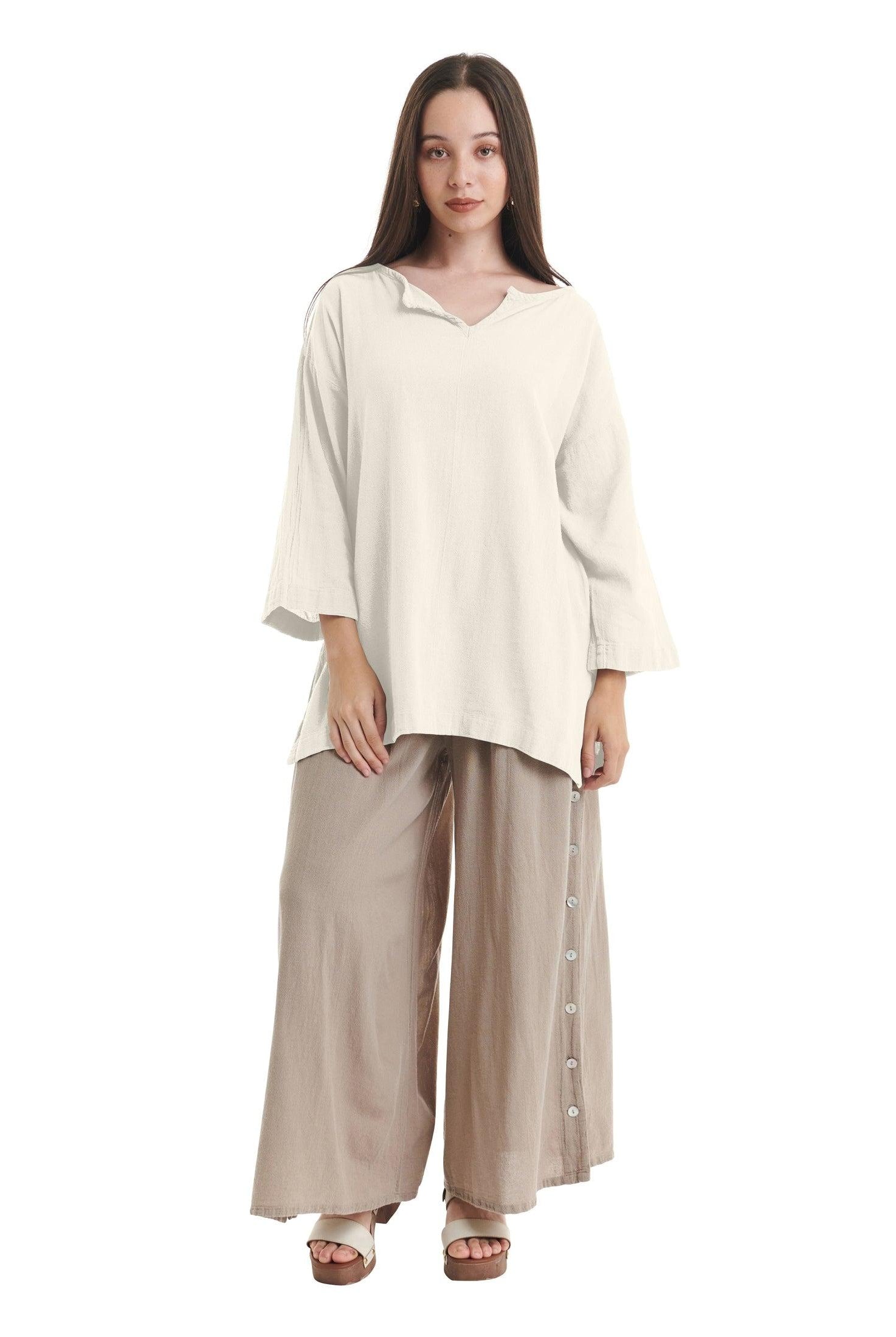 Twilight Cotton Gauze Blouse-Oh My Gauze
